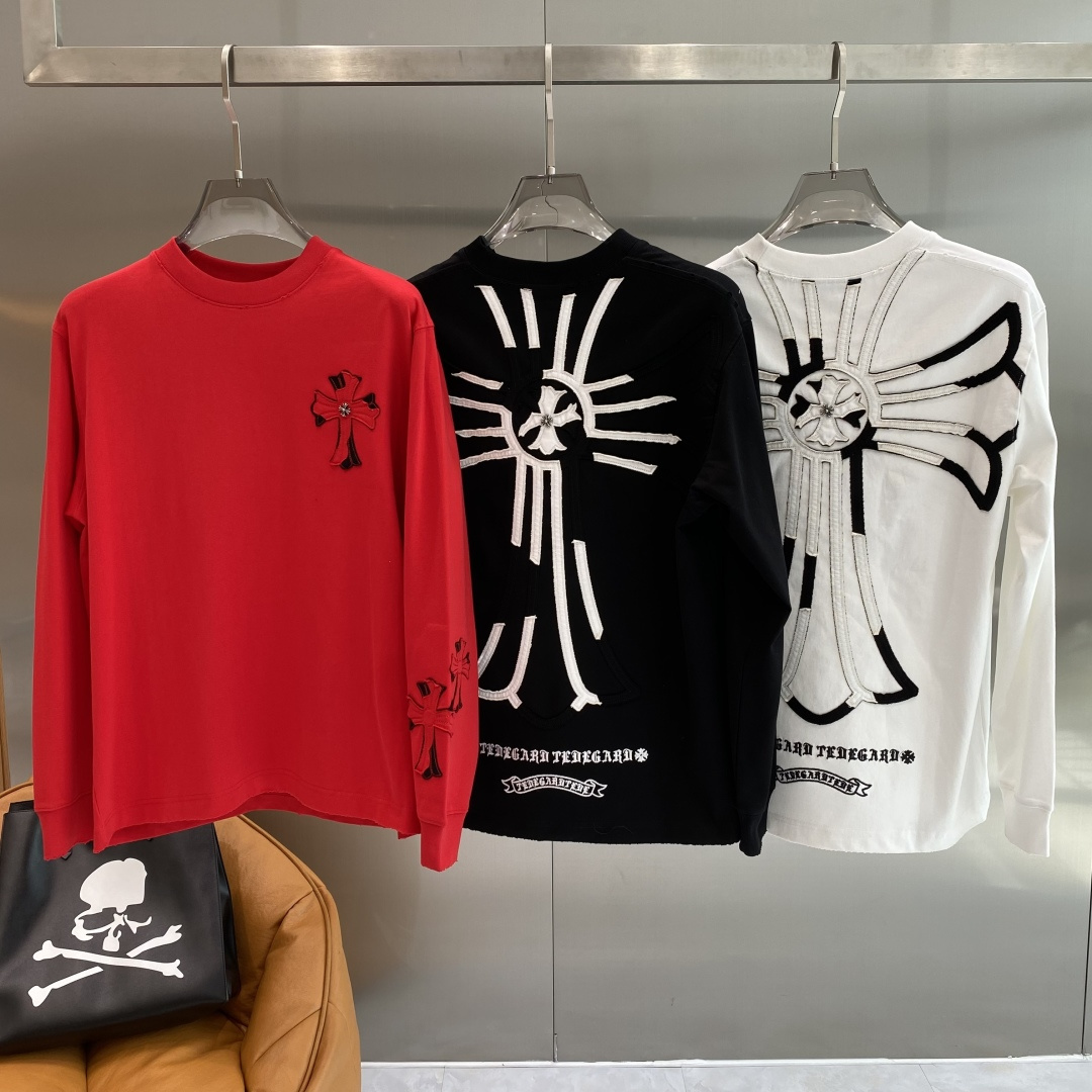 《𝙉𝙚𝙬🖤❤️克家》2026专柜新款 时尚休闲打底衫长袖T恤，精选进口高密度双面拉架棉面料，精致原版lo