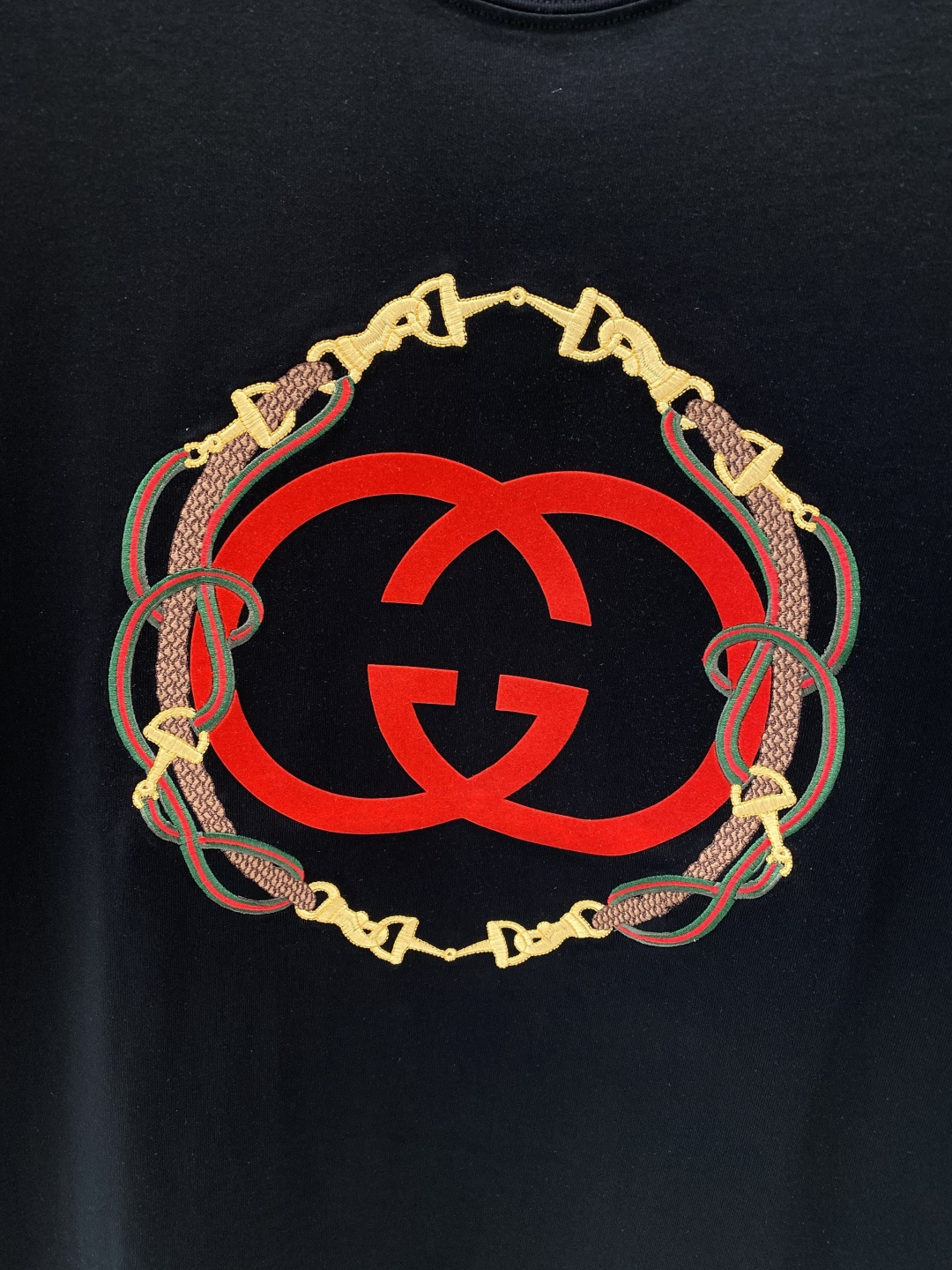 《𝙉𝙚𝙬🖤❤️古家》2026ss新工艺logo高品质纯棉质阔版圆领男士短袖T恤，新季新推系列将标识巧妙融