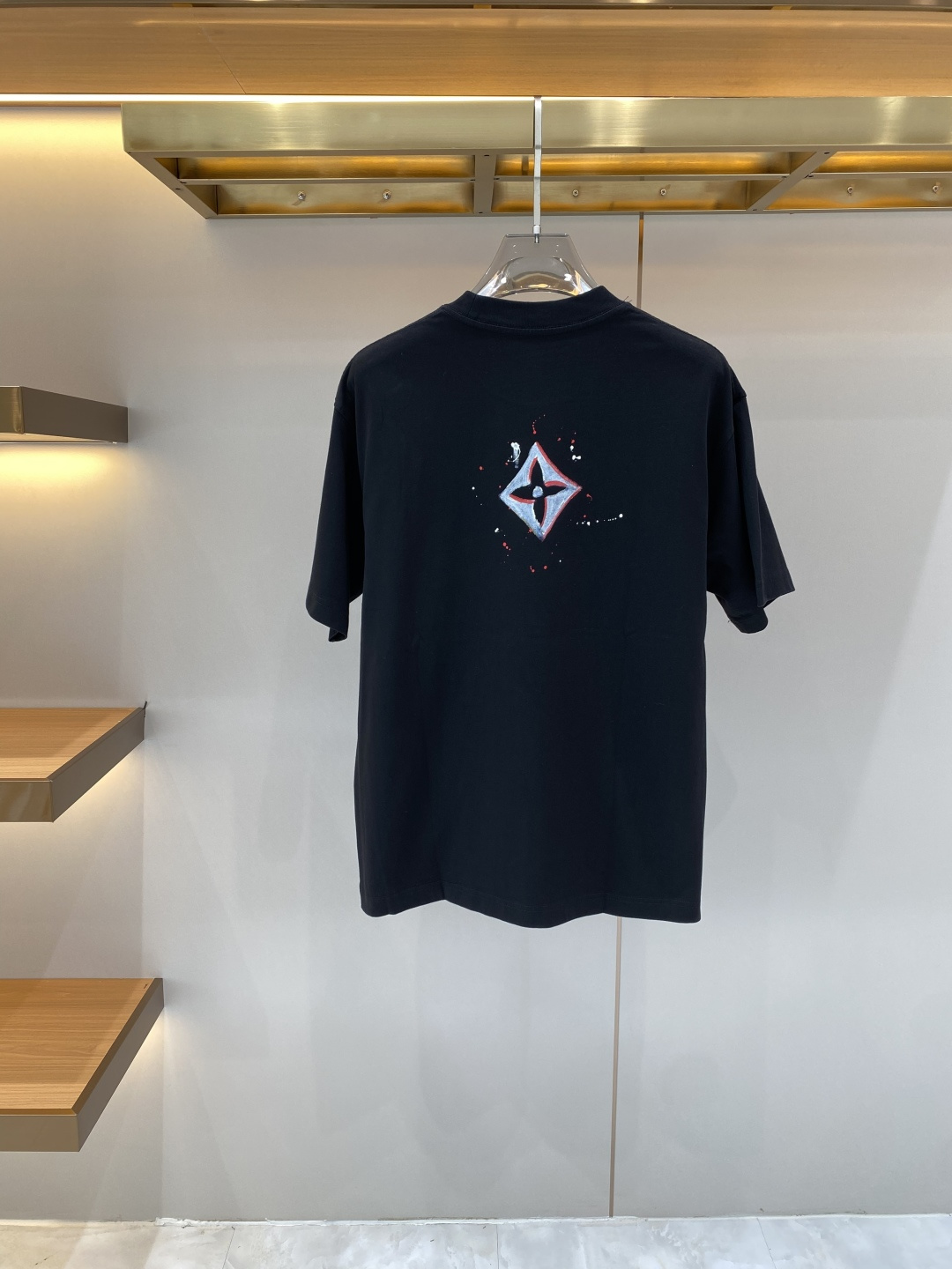 《𝙉𝙚𝙬🖤❤️驴家》2026ss新工艺logo高品质纯棉质阔版圆领男士短袖T恤，新季新推系列将标识巧妙融