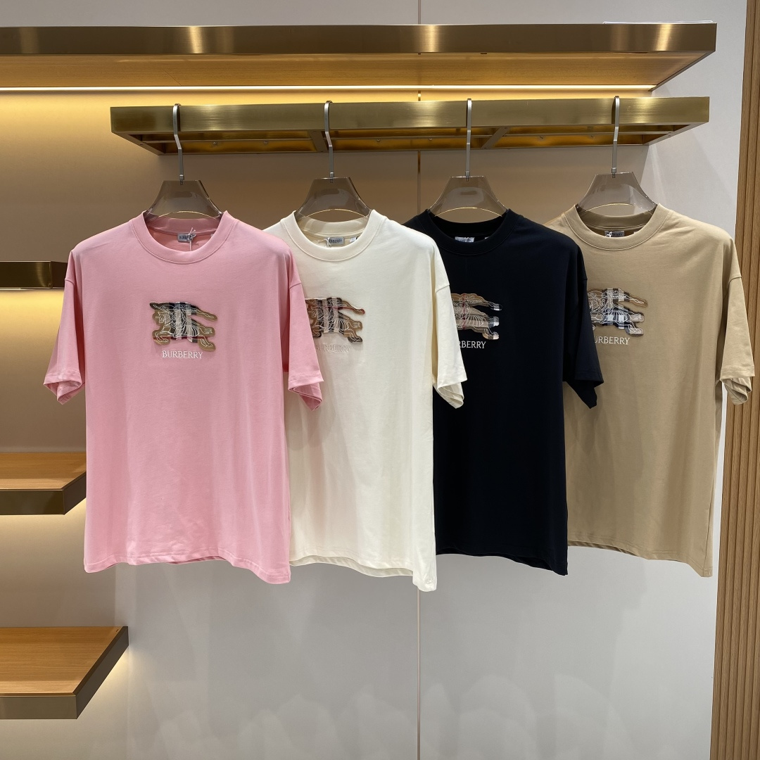 《𝙉𝙚𝙬🖤❤️巴家》26SS新款春夏短袖 最高版本客供定制高端面料 简单时尚款，配色超级好看！经典log