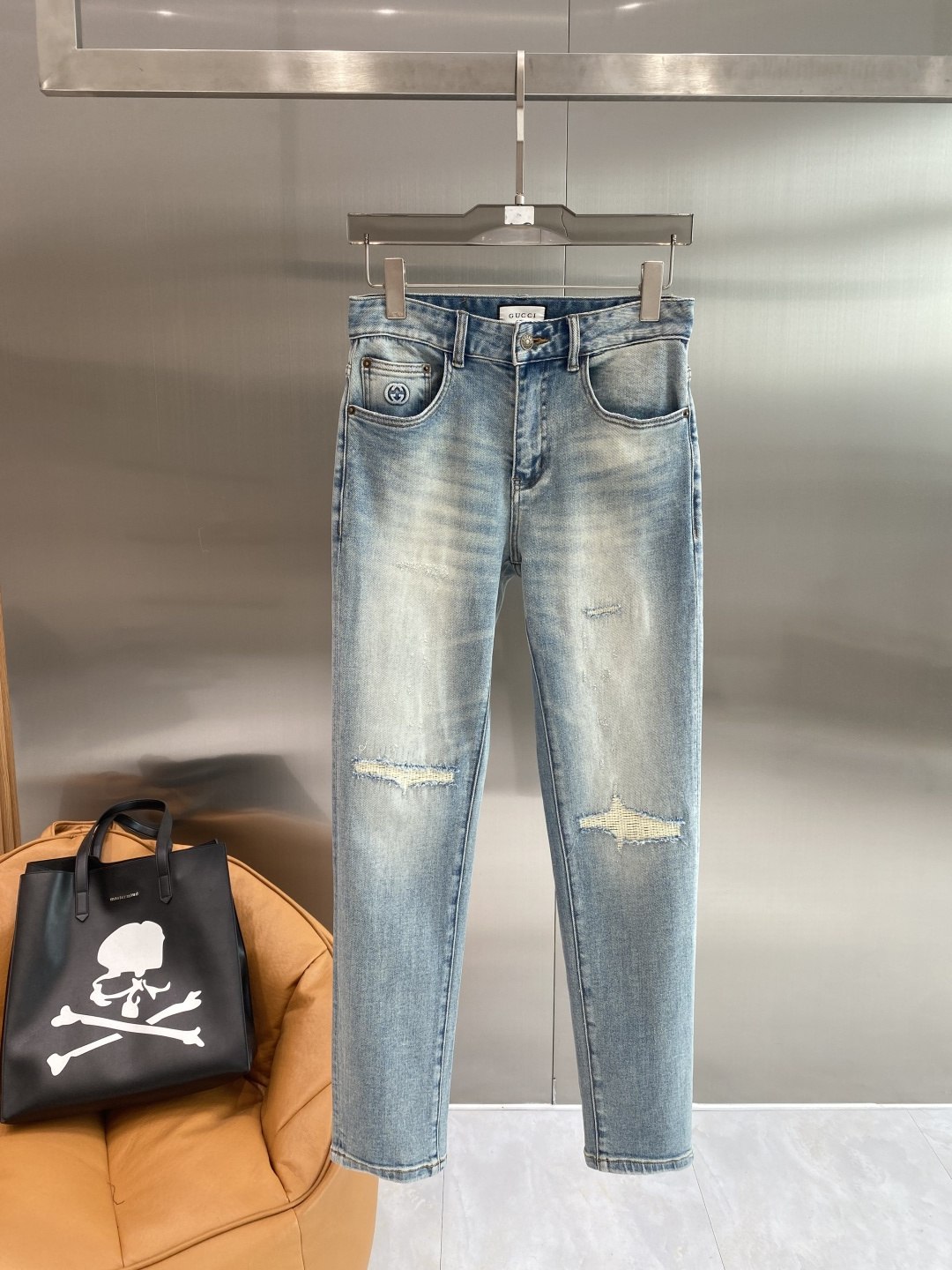 《𝙉𝙚𝙬🖤❤️古家》26ss春季牛仔 超级有范儿的一款牛仔裤，定制原版水洗牛仔面料，独特设计，顶级工艺字