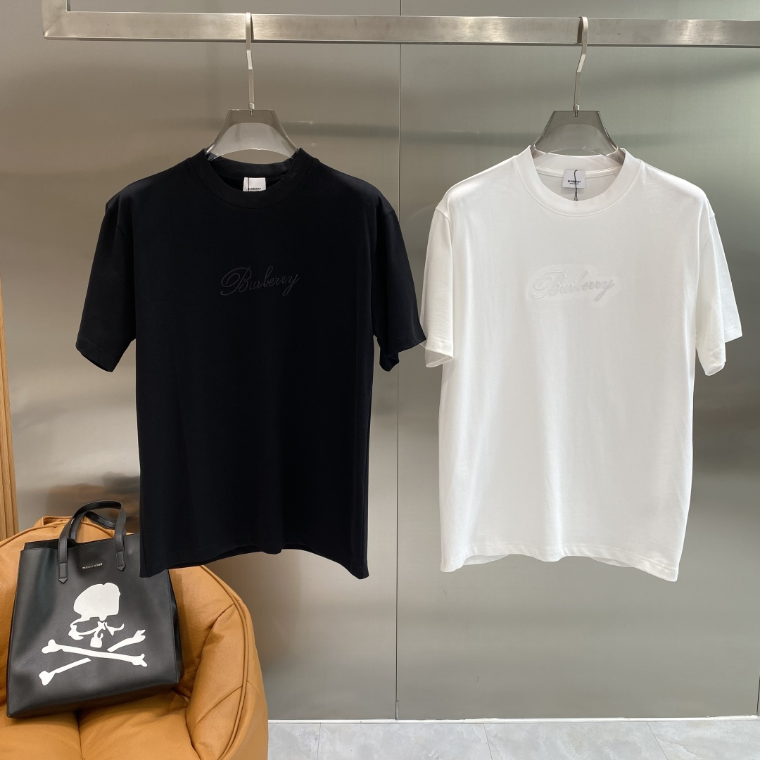 《𝙉𝙚𝙬🖤❤️巴家》26SS新款春夏短袖 最高版本客供定制高端面料 简单时尚款，配色超级好看！经典log