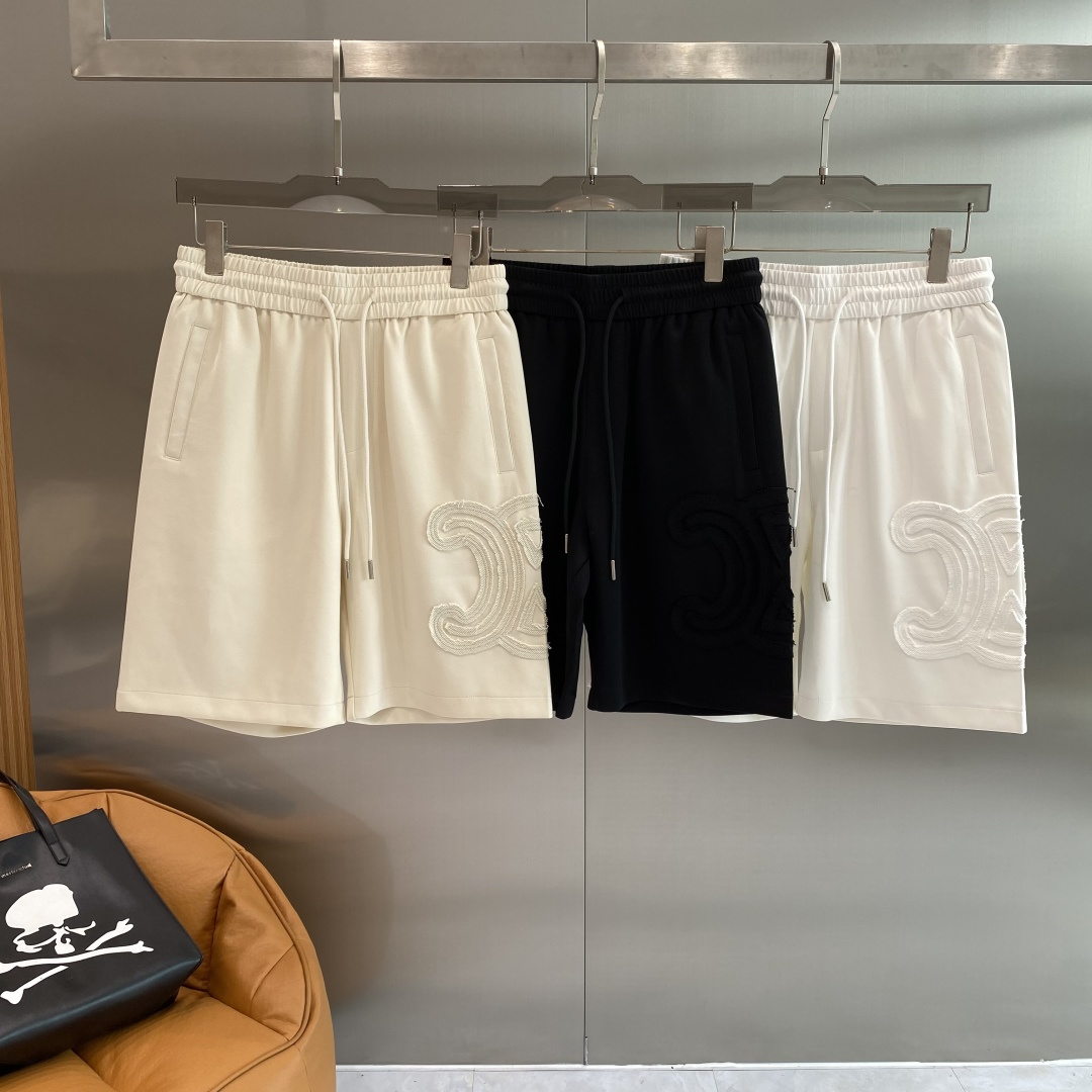 NO:872870,'Celine Family' 2026 spring and summer new casual shorts!  On sale simultaneously on the official website. Customized brand classic LOGO, customized fabrics, excellent comfort, strong touch. Highly identifiable, perfect appearance and craftsmanship. Sizes M-3XL next day, celine, shorts,19860909《赛琳家》 2026春夏新款休闲短裤！官网同步发售.定制品牌经典LOGO,定制面料,舒适度极好,手触感强烈.辨识度极高,完美品相工艺. 尺码M-3XL隔天,,celine,shorts,,Men's clothing