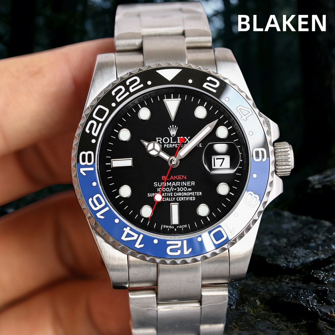 NO:924463,BLAKEN ROLEX Submariner SUB series, the latest official Tiffany blue/pink Submariner/yellow Submariner watch, a new popular commemorative model launched to commemorate the '70th anniversary' of submarine personnel. 1. The ring is made of a unique color formula and accurately controlled temperature firing, which is infinitely close to the original. The sapphire luminous dots achieve the ultimate original shine. The ring scale uses physical vapor deposition technology. Platinum powder is coated on the font at high temperature.  The color of the font is durable and does not fade when exposed to water or oil. 2. The shell body and all details are aligned with the genuine product. (The case, strap and buckle are all made of 904L Oyster steel. They are polished and engraved with high strength. They are full of richness, corrosion-resistant, oxidation-resistant, wear-resistant and durable. Details determine everything, perfectly restoring the feel and temperament of the genuine product. 3. Literal texture  The luminous stone on the round nails of the literal scale is full but not overflowing. The luminous stone is more delicate than the market. The luminous coating is Rolex's latest material Chromalight, which shows blue light overall, full and more durable. BKL Submariner Series 4. Glass and letters. The mirror surface is made of high-density sapphire crystal glass, with the small crown hidden at 6 o'clock. The convex mirror position of the calendar position is coated with a blue high-transmittance coating, which has a full sense of blue light. At the same time, the magnifying glass magnification ratio is adjusted to restore the size of the calendar font to the original version.  5. The movement is equipped with an all-in-one machine. Unisex mechanical watch, tiffany, rolex19860909BLAKEN 劳力士 ROLEX 潜航者水鬼SUB系列 最新官方蒂芙尼蓝/粉水鬼/黄水鬼腕表 纪念潜水艇人员“第70届周年纪念日”所推出的新款全新流行纪念款. 1、圈口独特彩色配方和准确把控温度烧制而成 无限接近原装 蓝宝石夜光点做到极致原装闪亮 圈口刻度采用物理气相沉积技术 将铂金粉高温涂覆在字体上 使字体颜色耐久 遇水遇油不掉色. 2、壳身,所有细节均与正品一一对齐.（表壳表带表扣,全部采用904L蚝式钢打造,经过高强度拉丝打磨,雕刻.丰润感十足.耐腐蚀,抗氧化,耐磨耐操.细节决定一切,完美还原了正品的手感和气质. 3、字面质感 字面刻度圆钉的夜光石饱而不溢,拉沙比市场更加细腻,夜光涂层为劳力士最新材料Chromalight,整体呈现蓝色光,饱满且更为持久.BKL 水鬼系列 4、玻璃与字面.镜面采用高密度的蓝宝石水晶玻璃,6点位隐藏小皇冠的标致,日历位凸镜面位置做了蓝色高透镀膜,蓝光感十足.同时调整了放大镜倍数比例,让日历字体呈现的大小还原原版. 5、机芯搭载一体机.男女通用机械腕表,,,tiffany,rolex,Watch