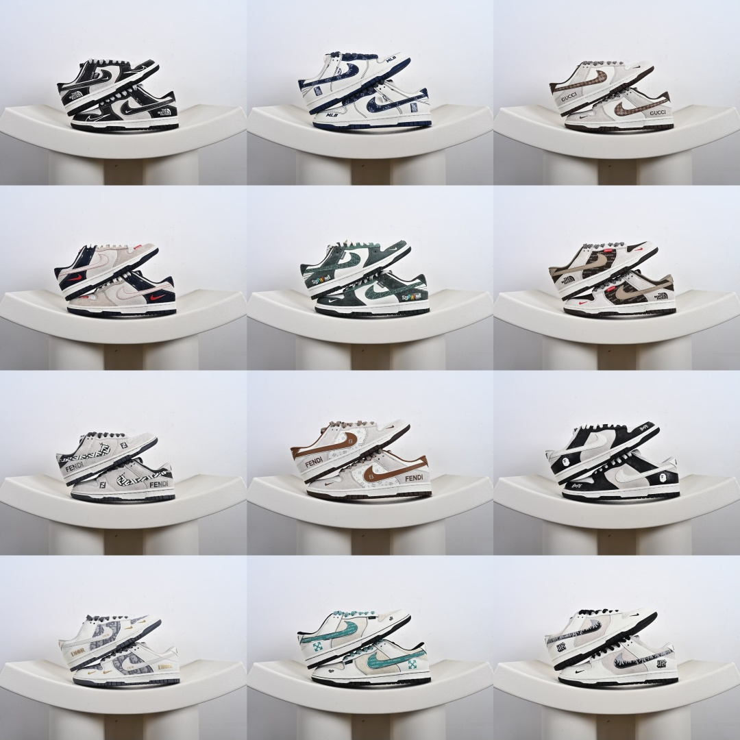 Nk SB Dunk Low 周年高端定制 低帮休闲板鞋 FC1688-138