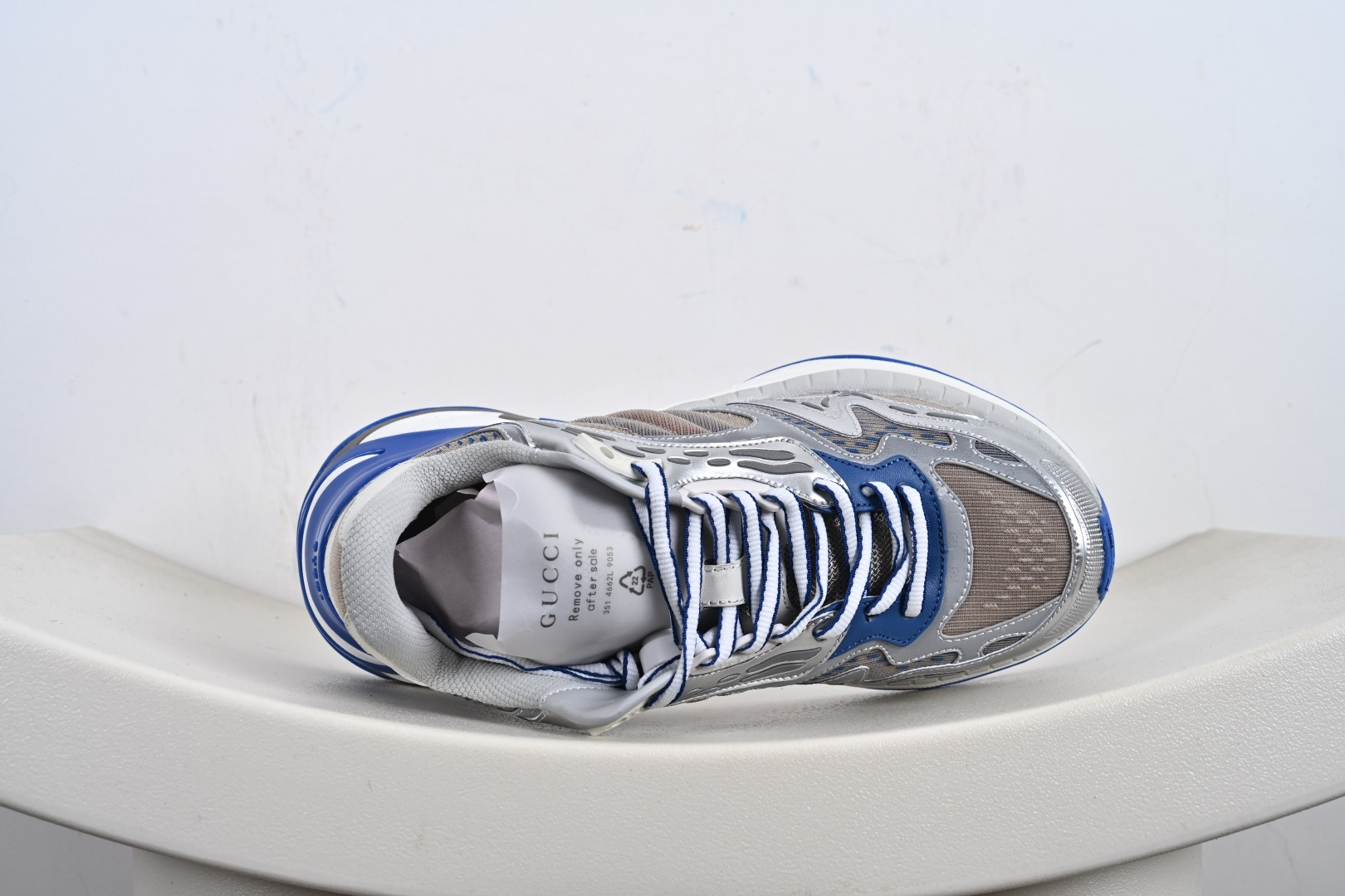 360 GUCCI 2.0 古驰 圆头抽绳 高奢百搭休闲男女士运动鞋 明星同款缓震慢跑鞋 814040 FAD5T 8753