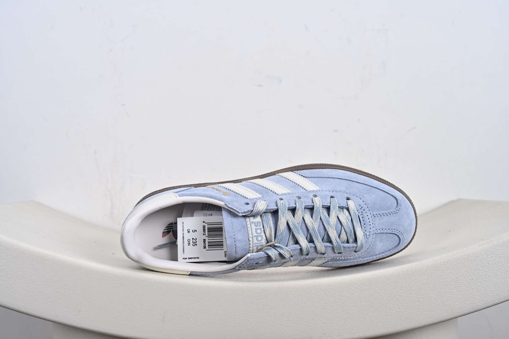 170 Adidas Handball Spezial 阿迪达斯经典款牛皮复古休闲板鞋 白蓝生胶 KI5933