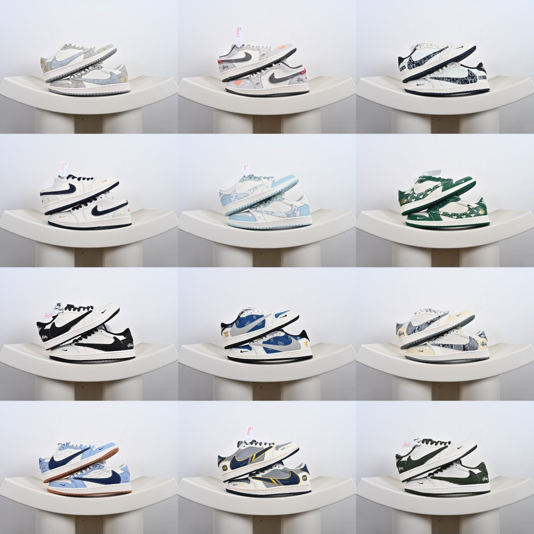 260 Travis Scott x Fragment Design x Air Jordan 1 Low OG SP AJ1 乔1 低帮文化休闲板鞋 XX3168-167
