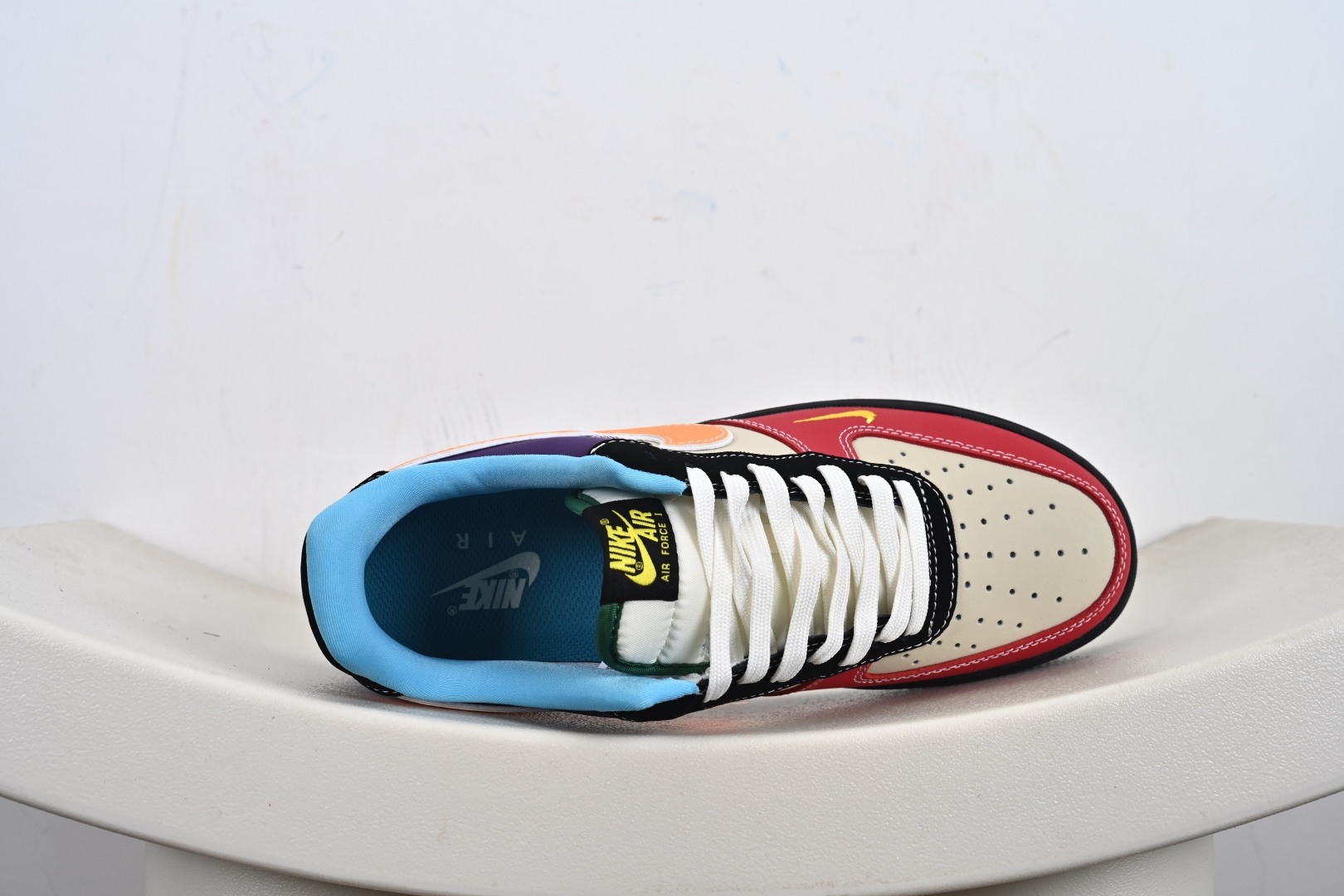 NIke Air Force 1 '07 Low “Supreme联名——红黄紫”空军一号 低帮 运动鞋 休闲鞋 KB1688-004