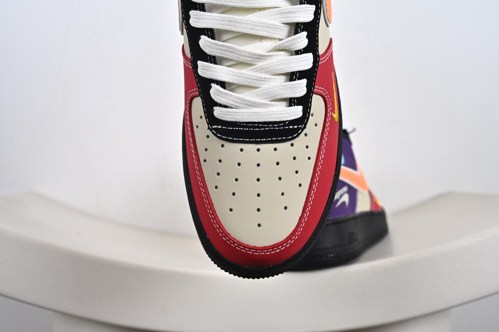 NIke Air Force 1 '07 Low “Supreme联名——红黄紫”空军一号 低帮 运动鞋 休闲鞋 KB1688-004