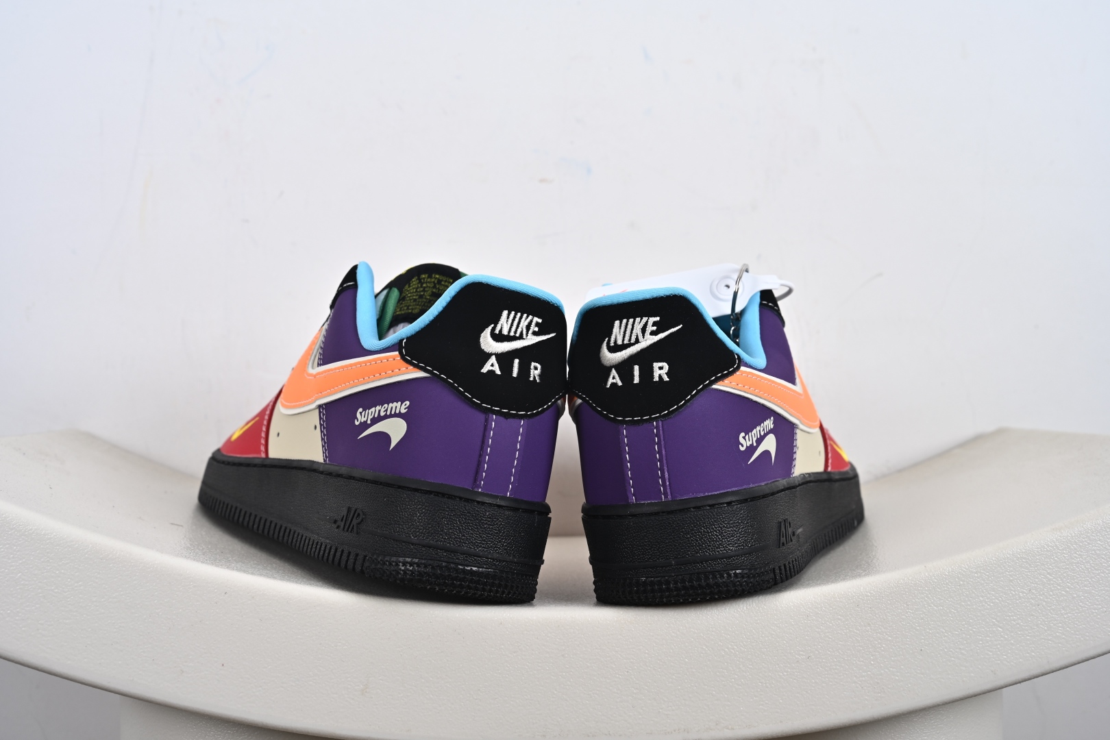 NIke Air Force 1 '07 Low “Supreme联名——红黄紫”空军一号 低帮 运动鞋 休闲鞋 KB1688-004