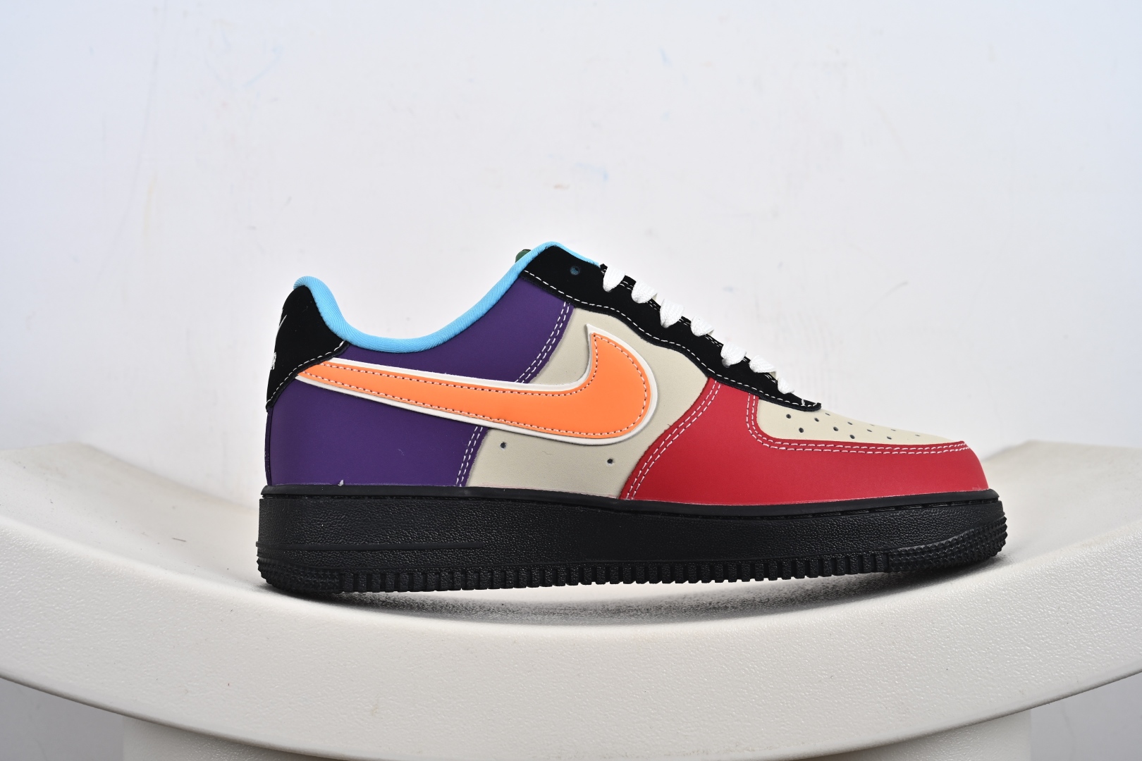 NIke Air Force 1 '07 Low “Supreme联名——红黄紫”空军一号 低帮 运动鞋 休闲鞋 KB1688-004