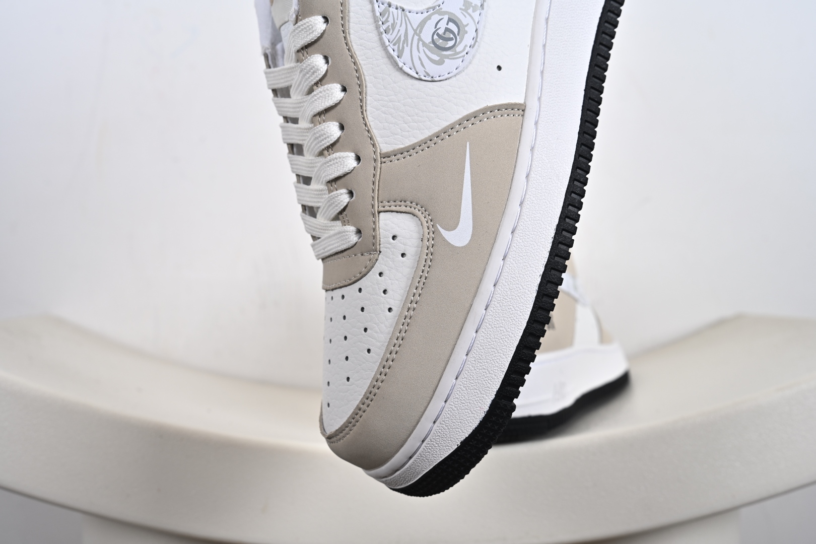 Dior x Nike Air Force 1 Low C迪奥 x 耐克 空军一号 低帮 联名奶白黑 休闲运动板鞋 DQ6628-161