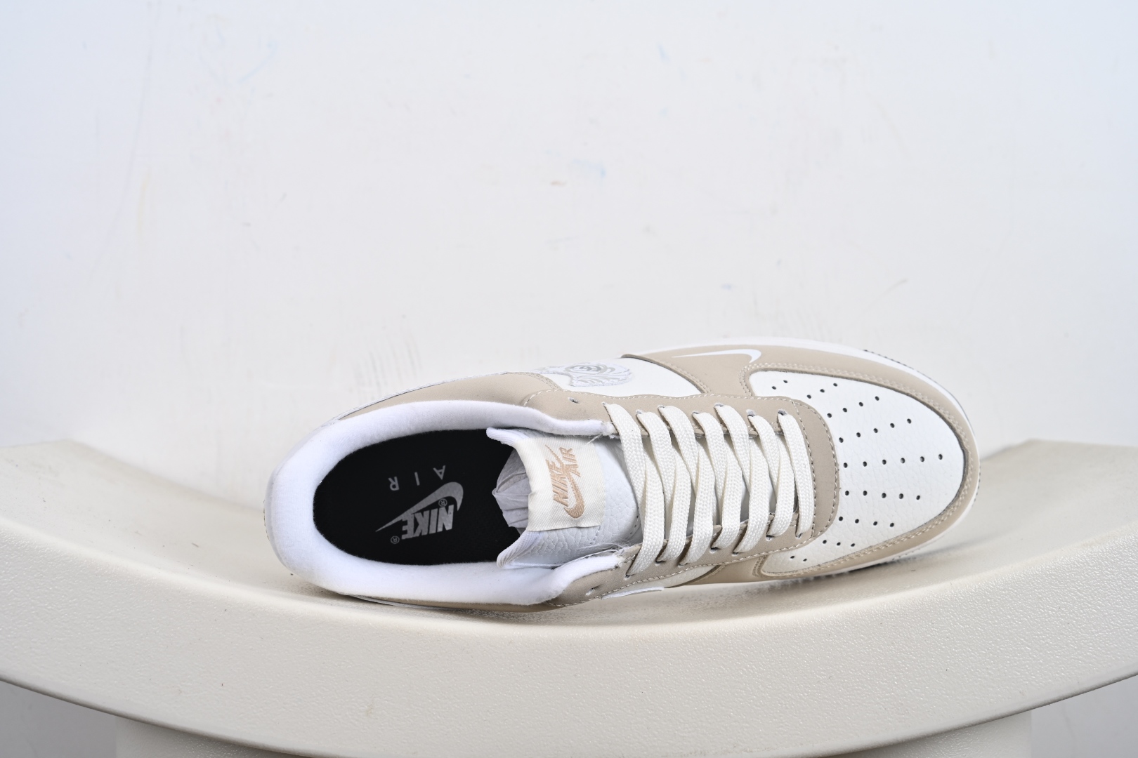 Dior x Nike Air Force 1 Low C迪奥 x 耐克 空军一号 低帮 联名奶白黑 休闲运动板鞋 DQ6628-161