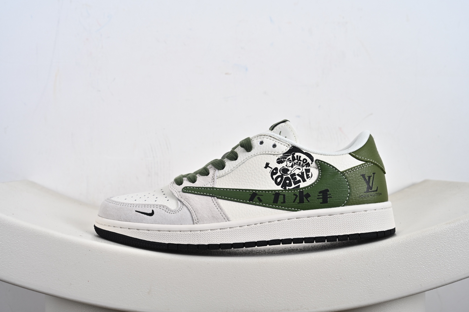 Fragment x Travis Scott x LV Air Jordan 1 Low 三方联名倒钩 HS8068-062