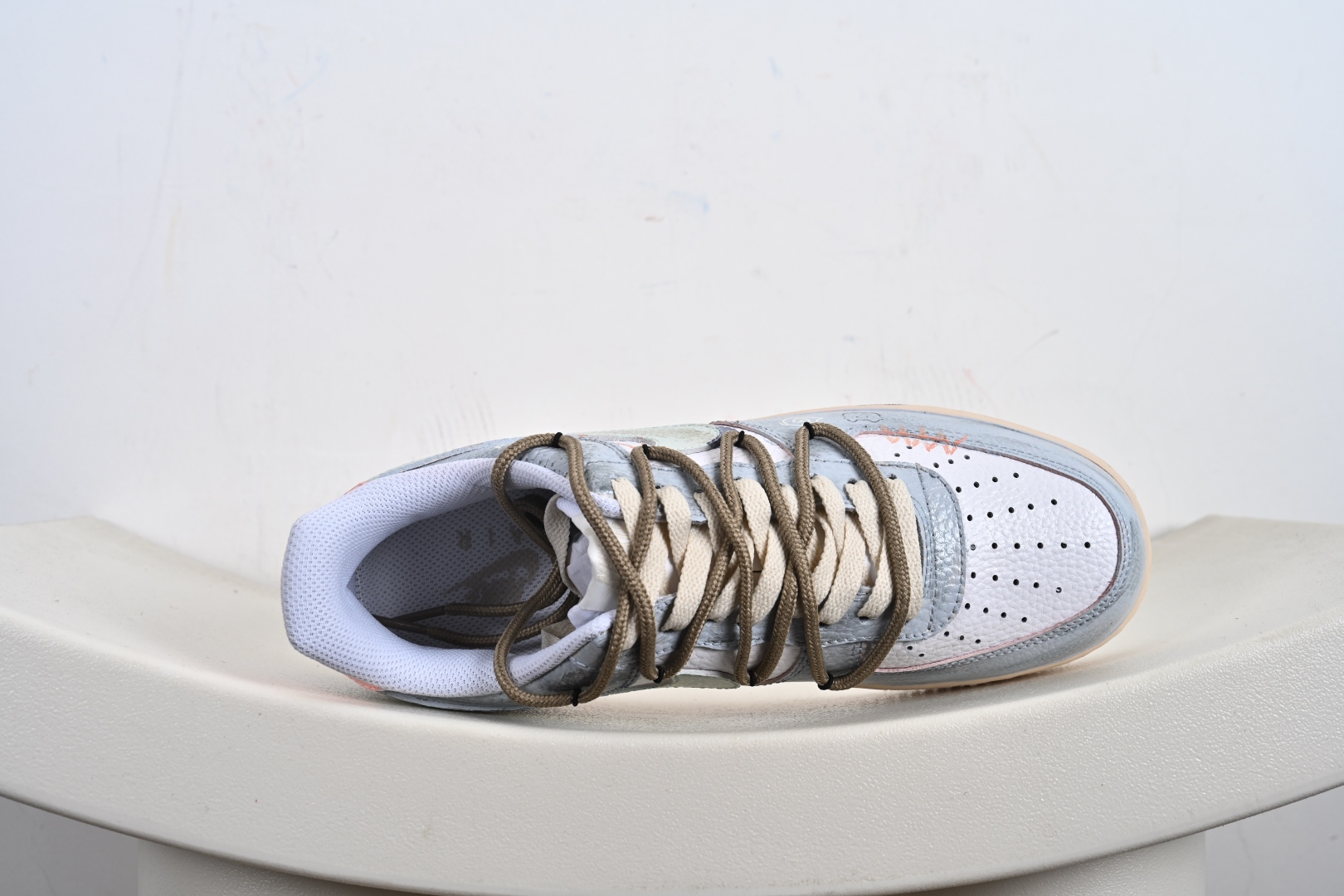定制版 Nike Air Force 1'07 Low 手绘涂鸦 浅雾漫旅 空军一号低帮休闲板鞋 YT0303-222