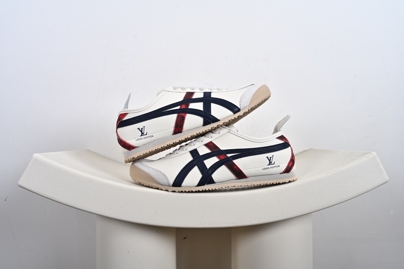 Onitsuka Tiger鬼塚虎 MEXICO 66 ‘DIY’定制球鞋系列 防滑耐磨透气轻便 低帮休闲鞋 DL408-136