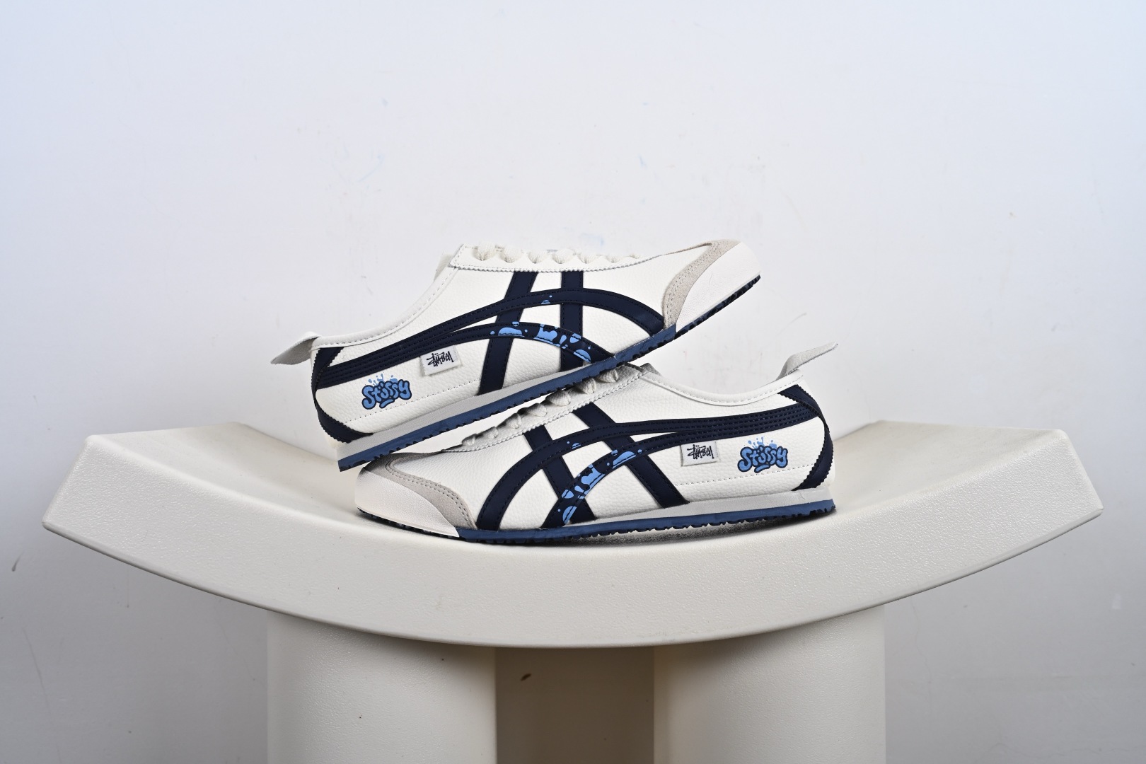 Onitsuka Tiger鬼塚虎 MEXICO 66 ‘DIY’定制球鞋系列 防滑耐磨透气轻便 低帮休闲鞋 DL408-136