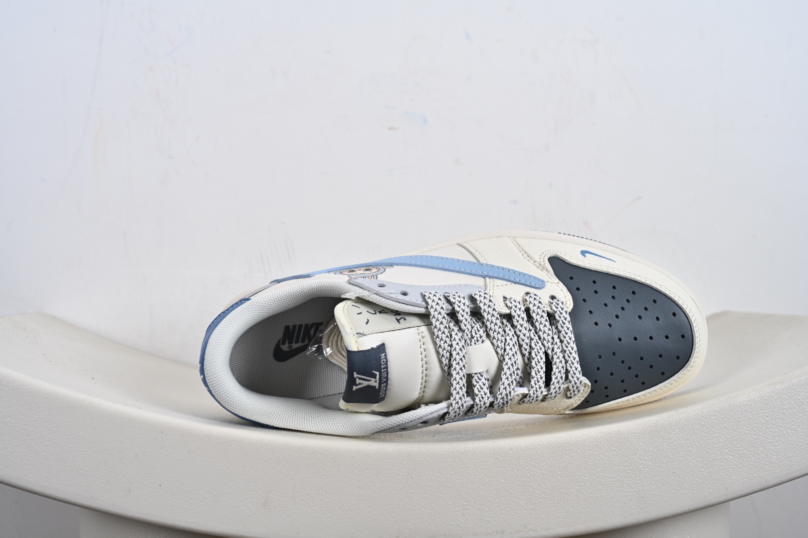 Fragment x Travis Scott x LV Air Jordan 1 Low 三方联名倒钩 HS8068-058