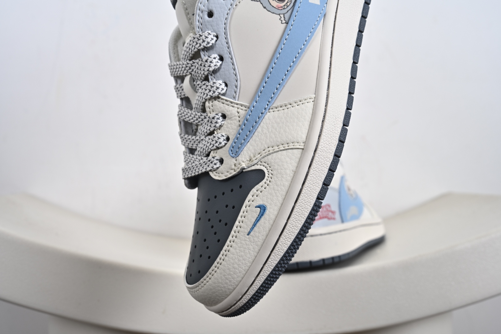 Fragment x Travis Scott x LV Air Jordan 1 Low 三方联名倒钩 HS8068-058