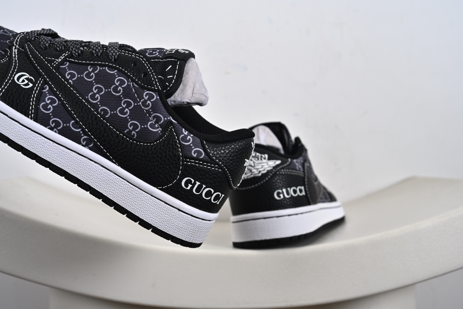 Travis Scott x Fragment Design x Air Jordan 1 Low OG SP AJ1 乔1 古驰联名 黑荔纹 低帮文化休闲板鞋 DZ5899-002