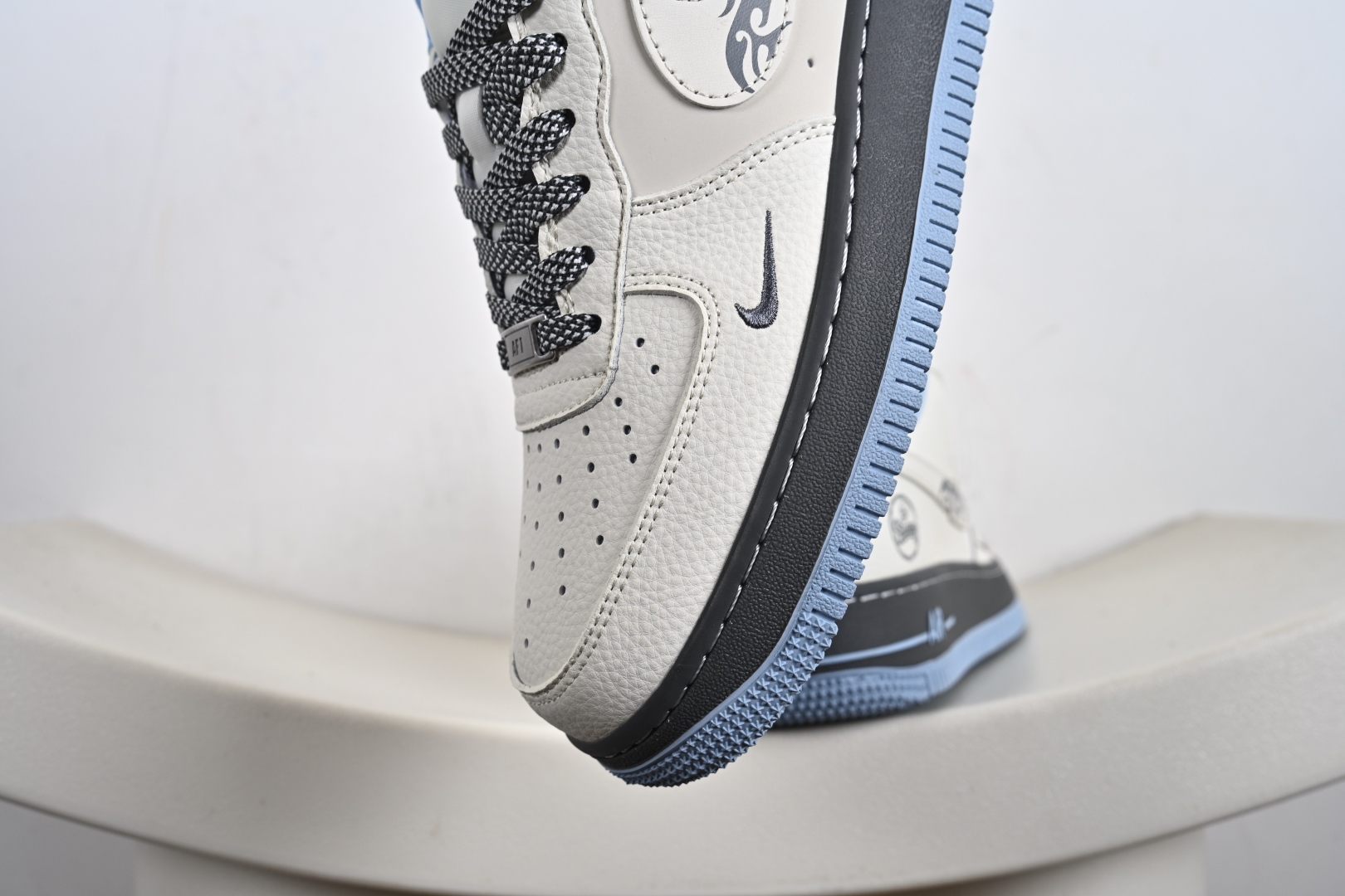 Stussy x Nike Air Force 1 Low 斯图西 x 耐克 空军一号 低帮 联名白灰蓝 QW5606-267