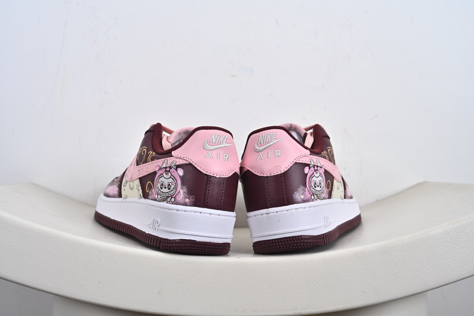 240 手绘涂鸦“莓红漫绘”Nike Air Force 1 “Berry Red ”空军一号定制板鞋 FD9925-611
