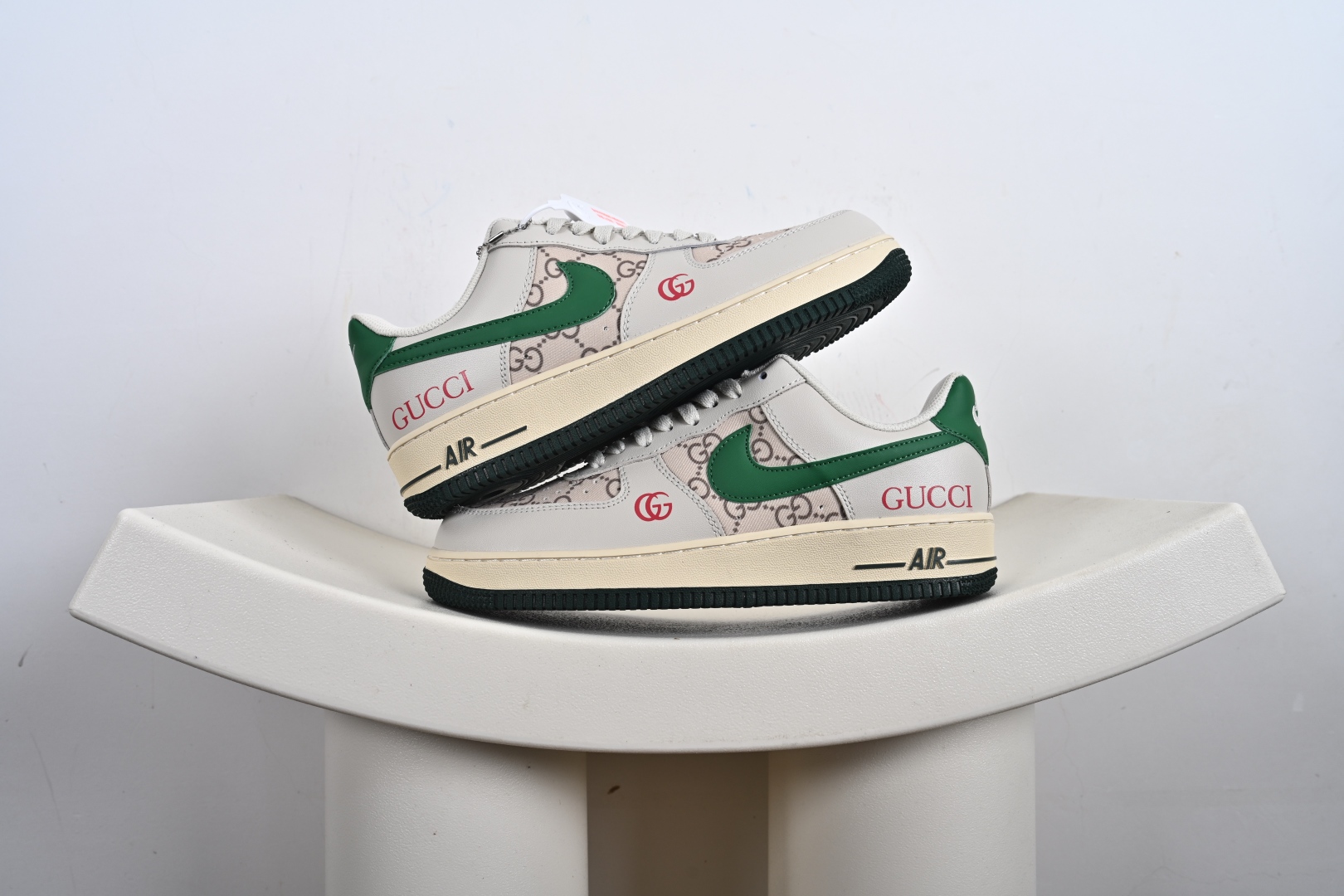 240 NIke Air Force 1 '07 Low “古驰联名——灰绿勾”空军一号 低帮 运动鞋 休闲鞋 AH8462-003