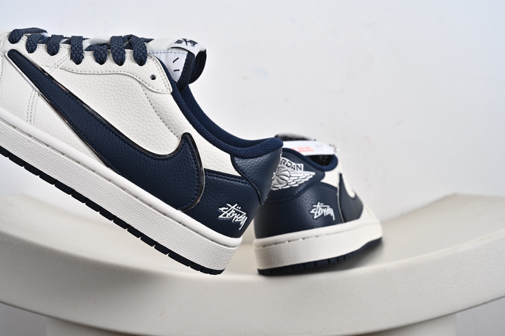 260  定制版 Nike Air Jordan 1 x Travis Scott × Stussy AJ1倒勾 乔一倒钩 ‘DIY’定制 耐克 低帮文化篮球鞋 ST5696-265