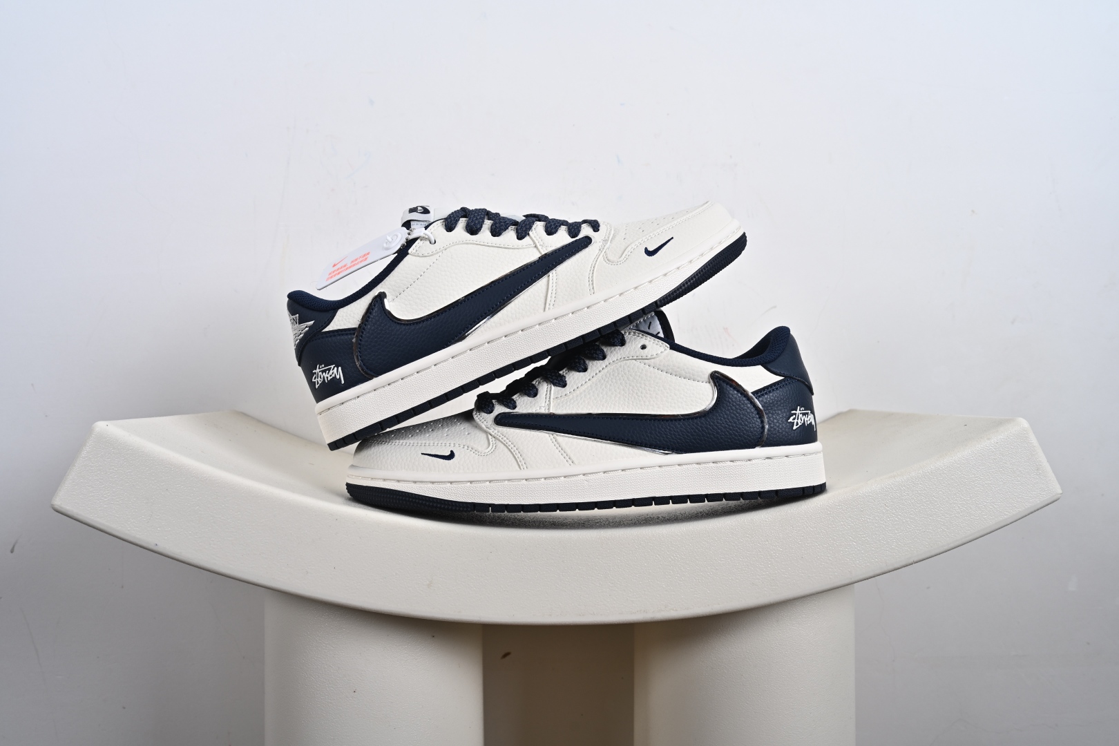 260  定制版 Nike Air Jordan 1 x Travis Scott × Stussy AJ1倒勾 乔一倒钩 ‘DIY’定制 耐克 低帮文化篮球鞋 ST5696-265