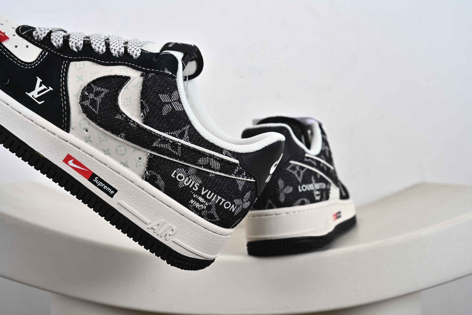 Nike Air Force 1 '07 Low “LV联名——牛仔猪八米黑”空军一号 低帮 运动鞋 休闲鞋 MZ9588-805