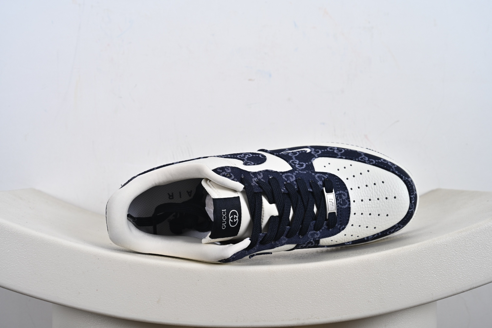 定制版NK Air Force 1'07 Low 古驰联名 藏蓝牛仔 空军一号低帮休闲板鞋 SC0601-569