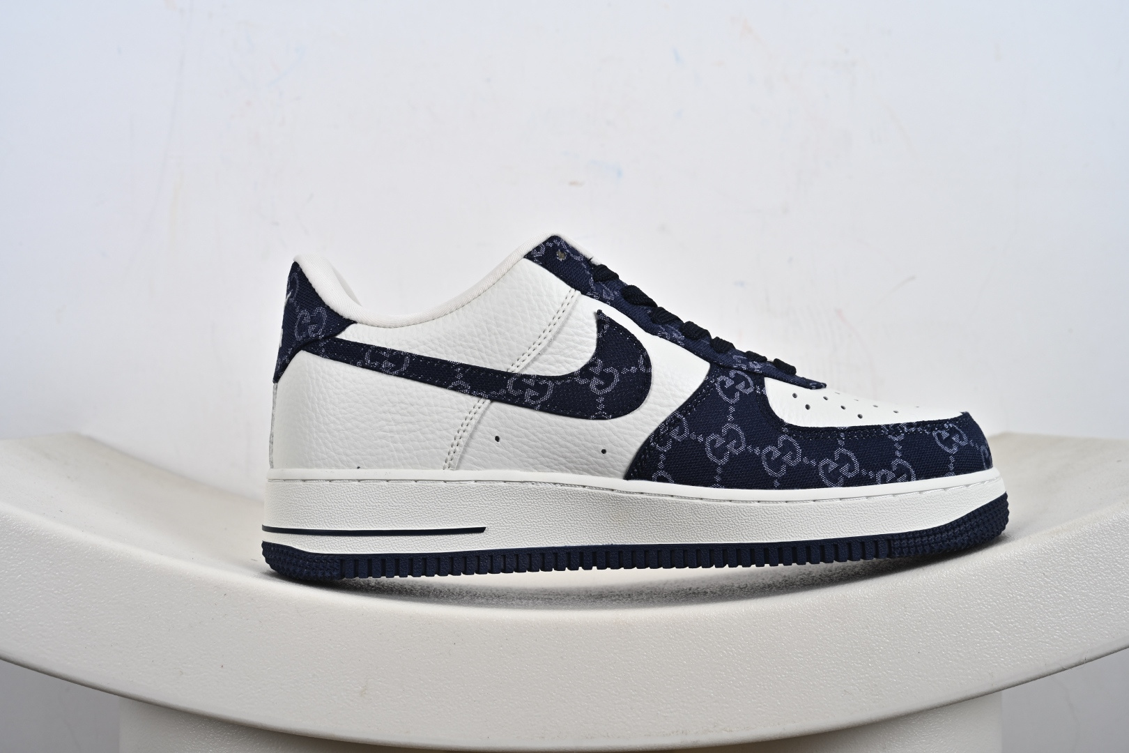 定制版NK Air Force 1'07 Low 古驰联名 藏蓝牛仔 空军一号低帮休闲板鞋 SC0601-569