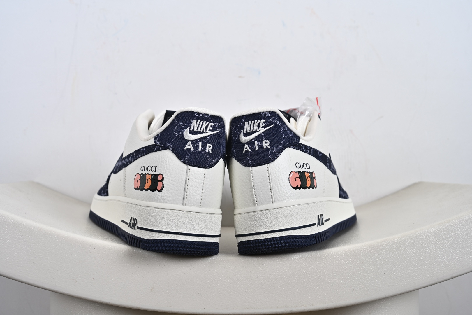 定制版NK Air Force 1'07 Low 古驰联名 藏蓝牛仔 空军一号低帮休闲板鞋 SC0601-569