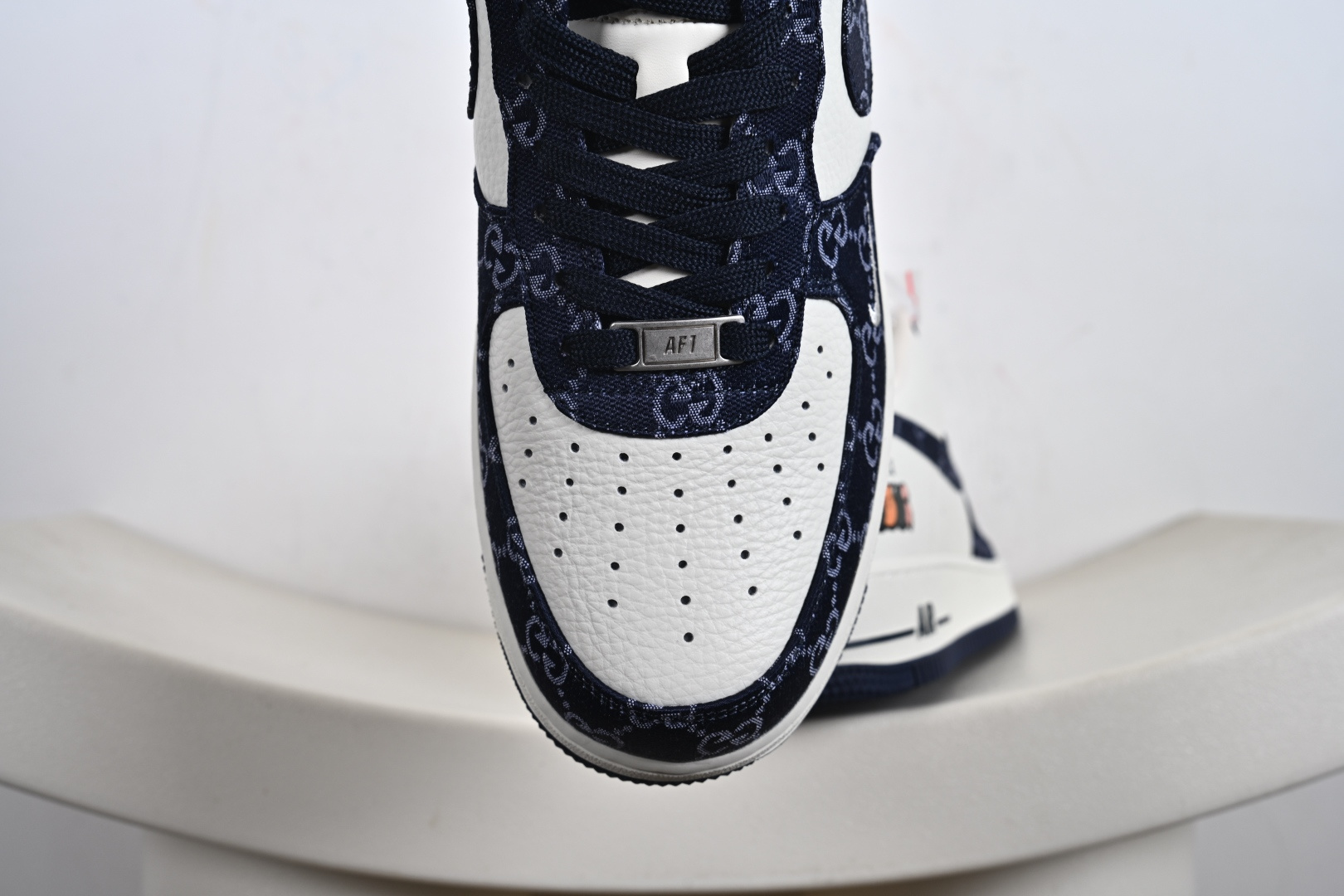 定制版NK Air Force 1'07 Low 古驰联名 藏蓝牛仔 空军一号低帮休闲板鞋 SC0601-569