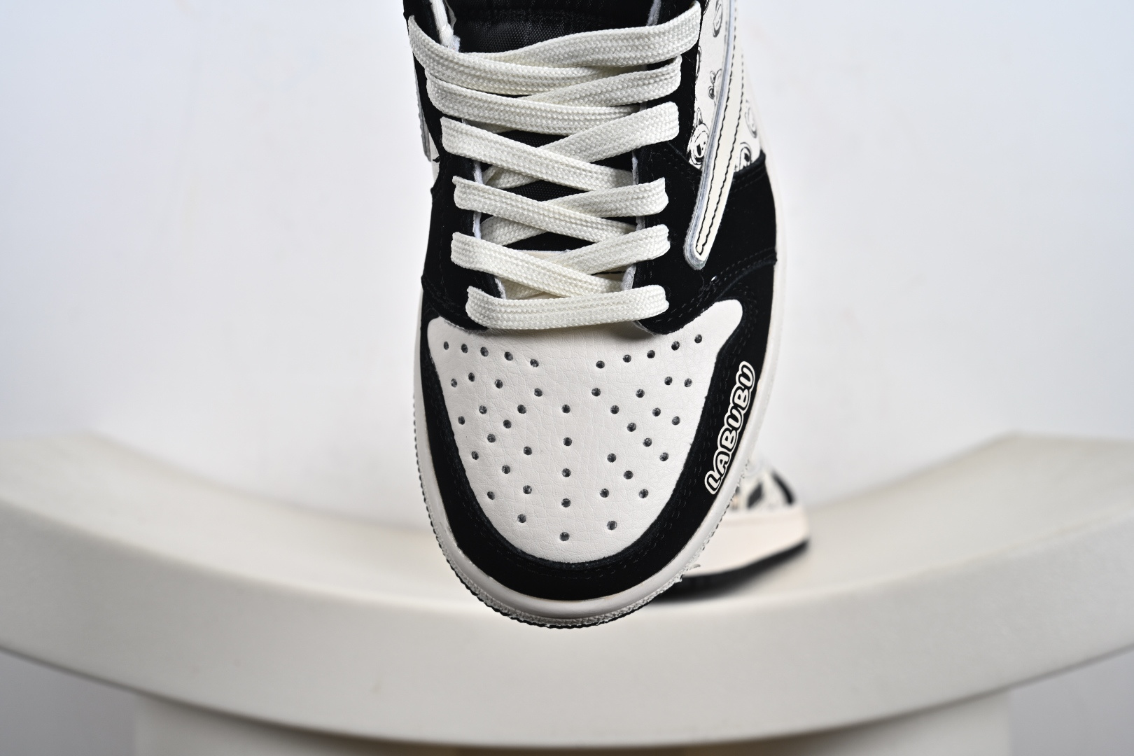 Nike Air Jordan 1 HI ZOOM AIR AJ1倒勾 乔一倒钩拉布布 ‘DIY’定制 耐克 低帮文化篮球鞋 LD2028-056