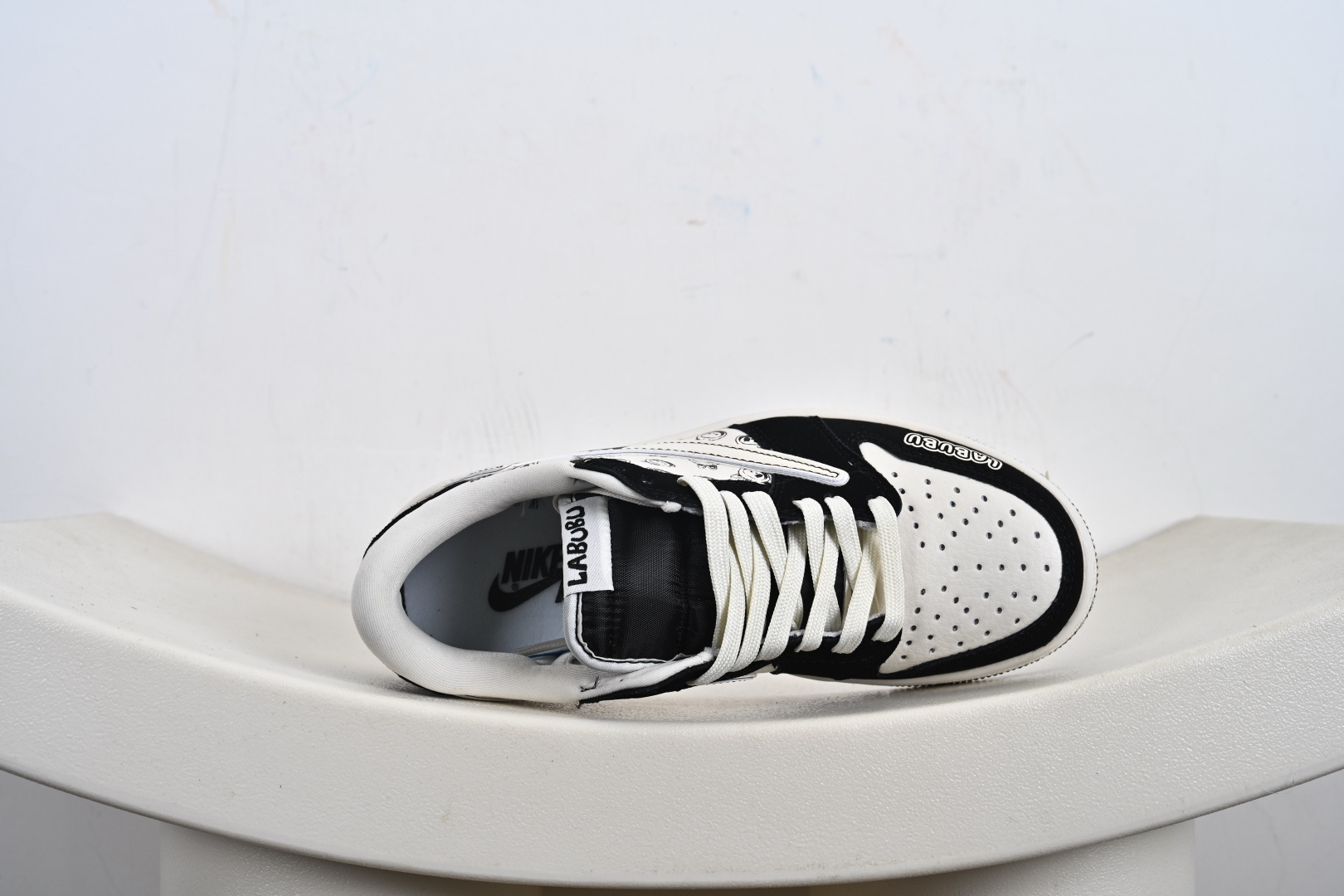 Nike Air Jordan 1 HI ZOOM AIR AJ1倒勾 乔一倒钩拉布布 ‘DIY’定制 耐克 低帮文化篮球鞋 LD2028-056