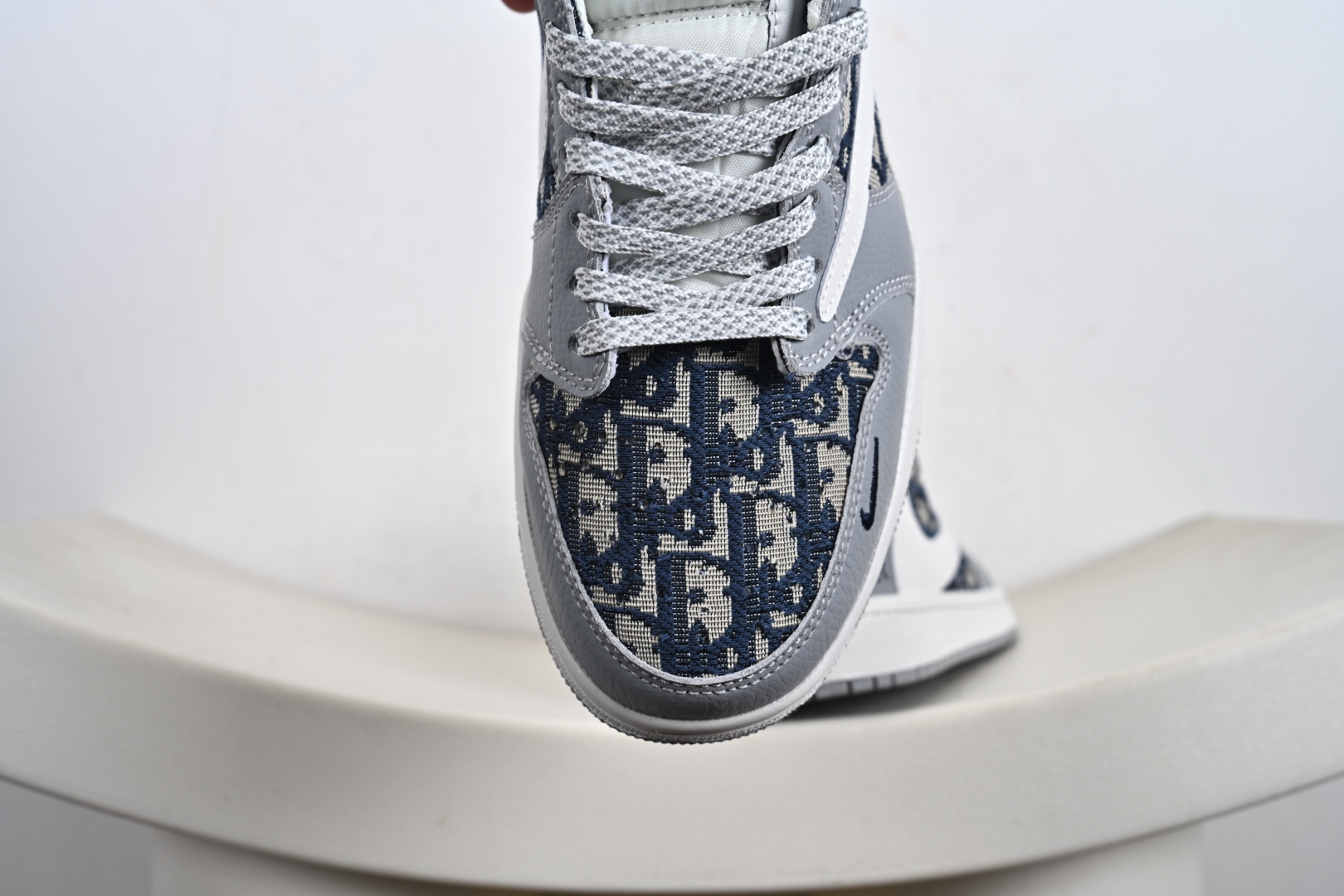 定制版Travis Scott x Fragment Design x Air Jordan 1 Low OG SP AJ1 乔1 迪联名 经典灰花纹 低帮文化休闲板鞋 DZ5899-004