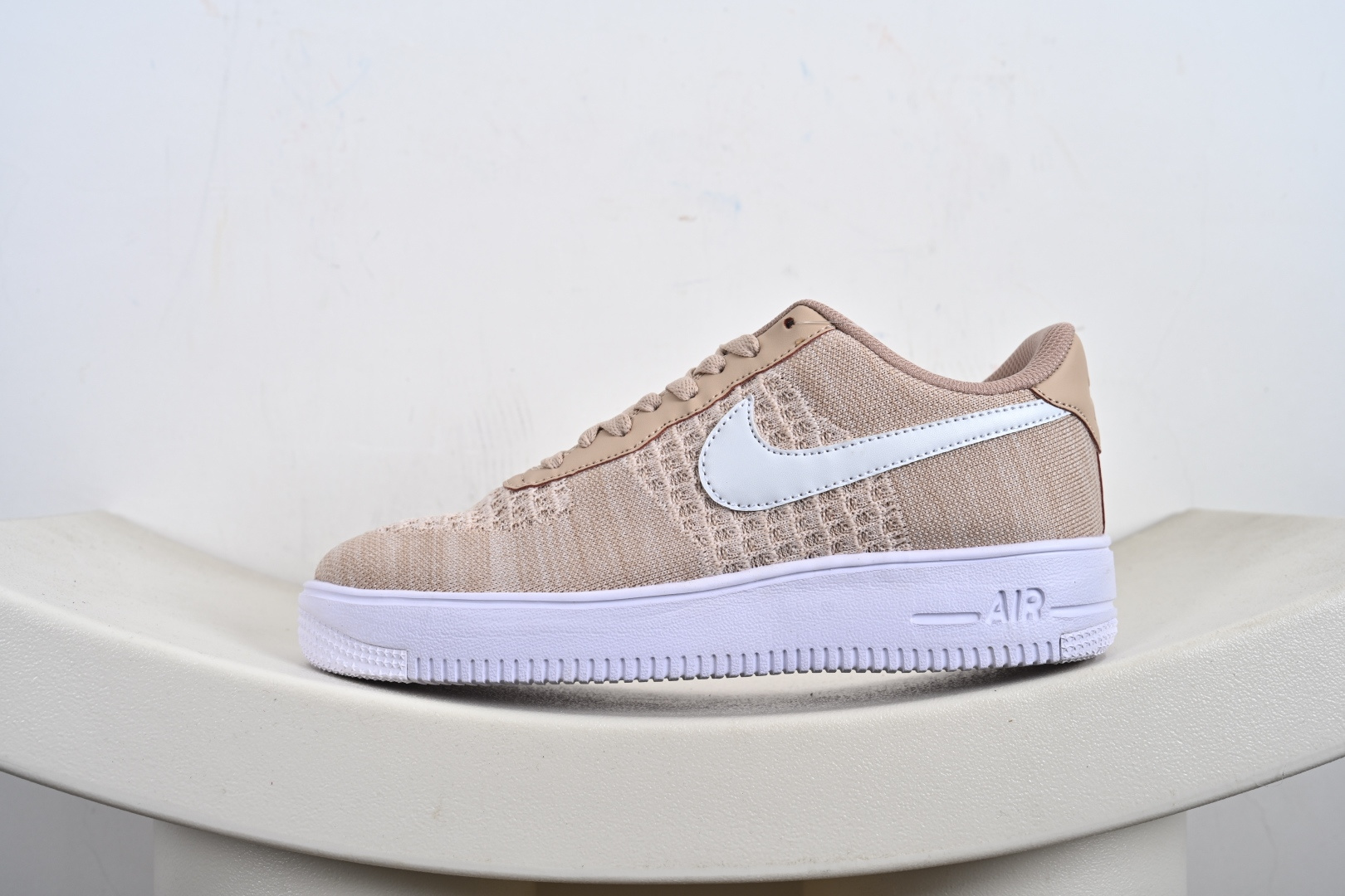 Nike Air Force 1 Low 飞织卡其色 透气空军一号低帮休闲板鞋 CI0051-200