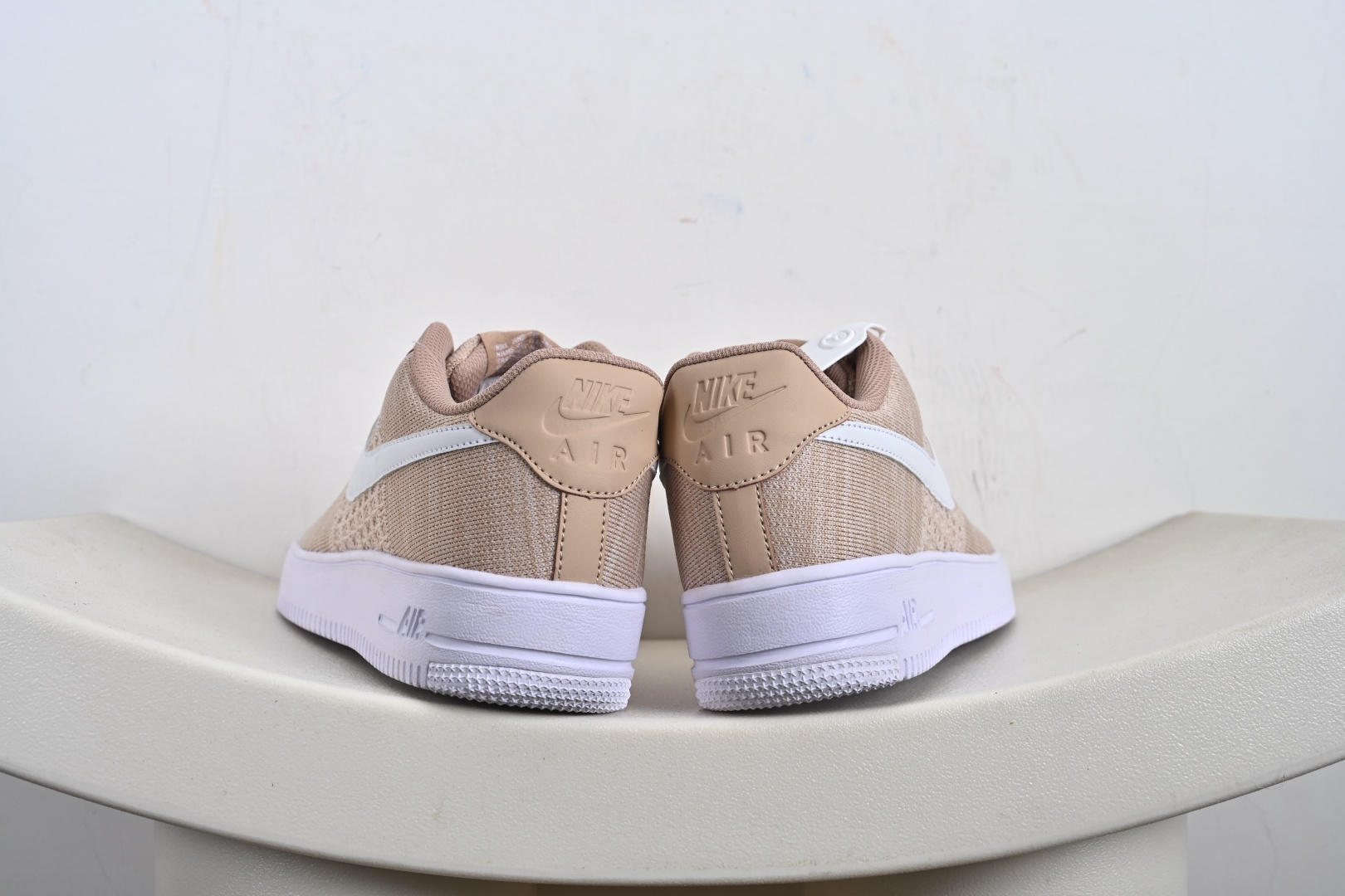 Nike Air Force 1 Low 飞织卡其色 透气空军一号低帮休闲板鞋 CI0051-200