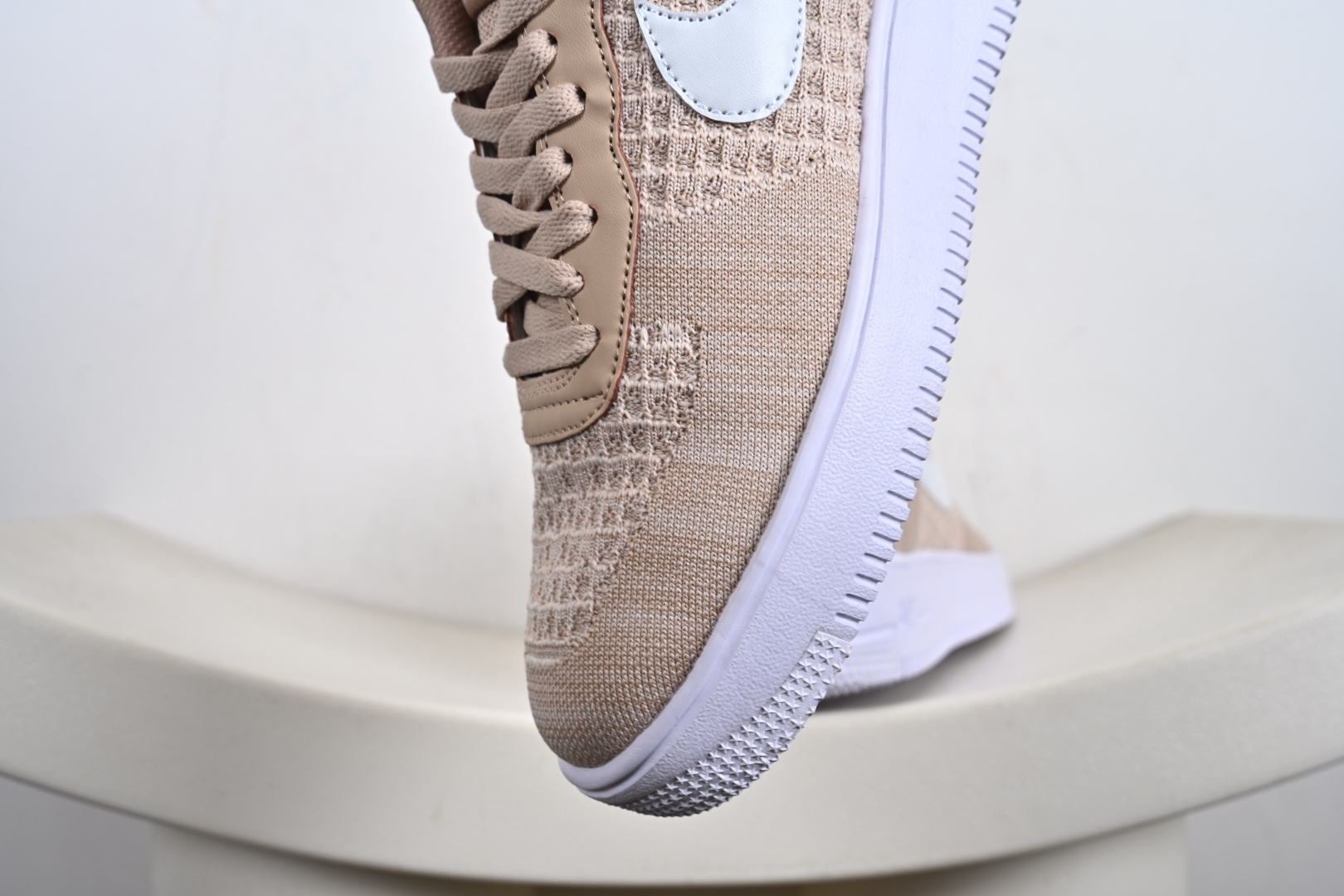 Nike Air Force 1 Low 飞织卡其色 透气空军一号低帮休闲板鞋 CI0051-200