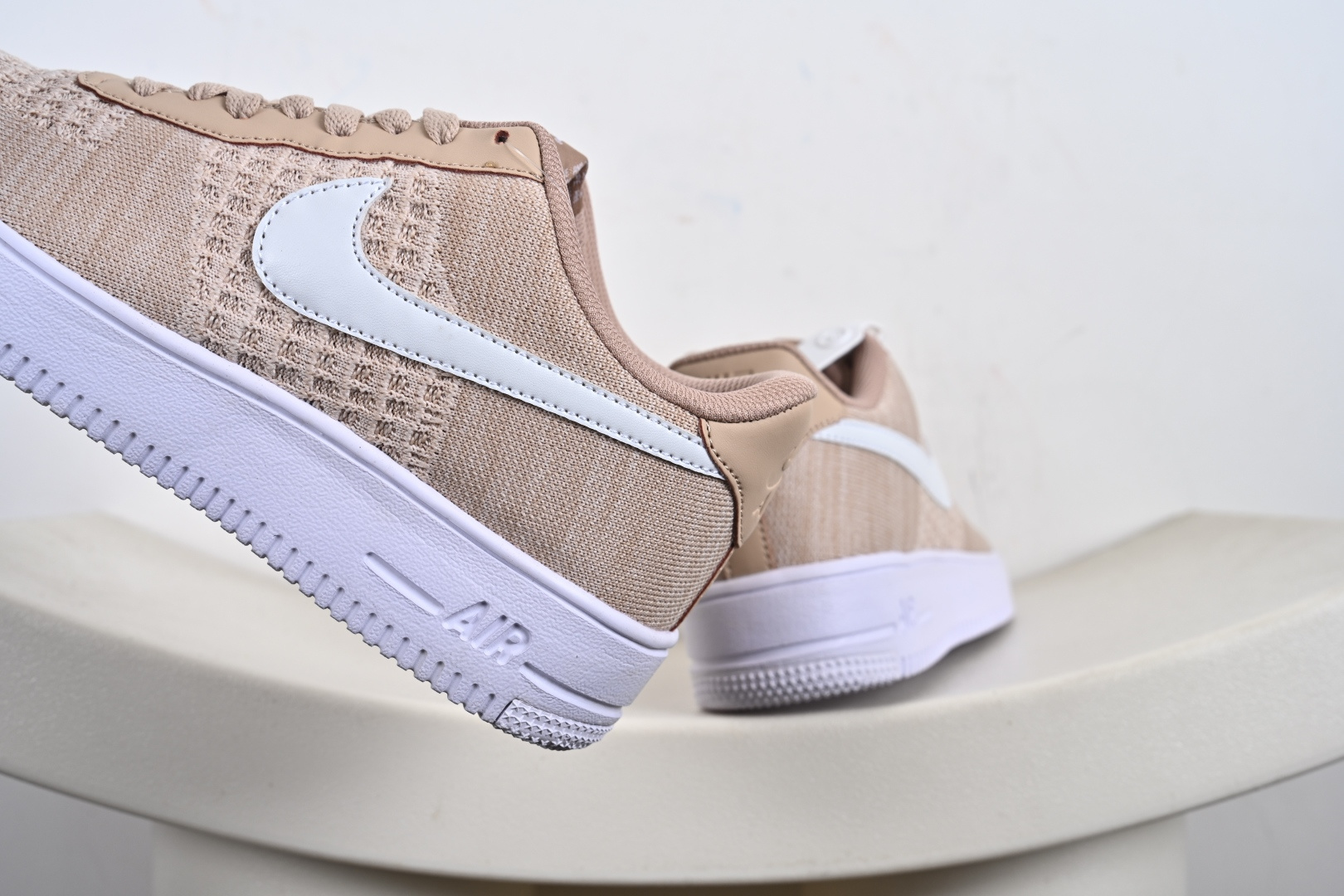 Nike Air Force 1 Low 飞织卡其色 透气空军一号低帮休闲板鞋 CI0051-200