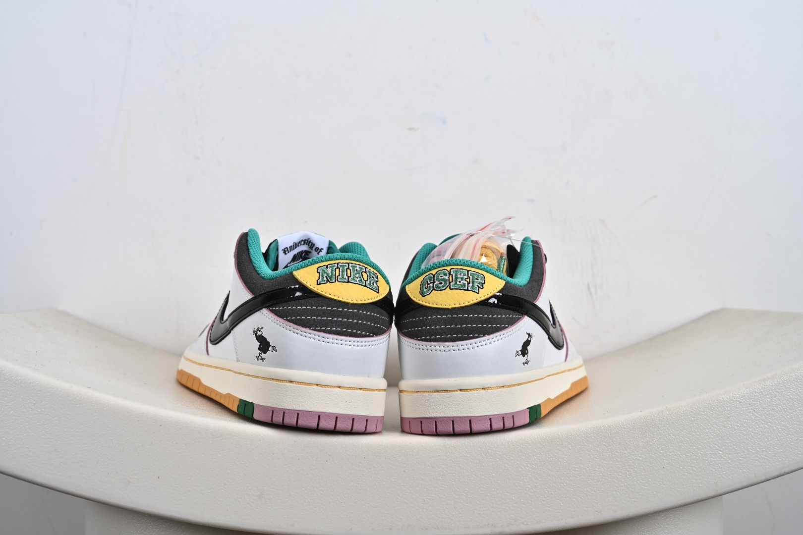 ST 免检版 配色齐全 CSEF x Nike Dunk SB 白绿黑色 HJ4132-100