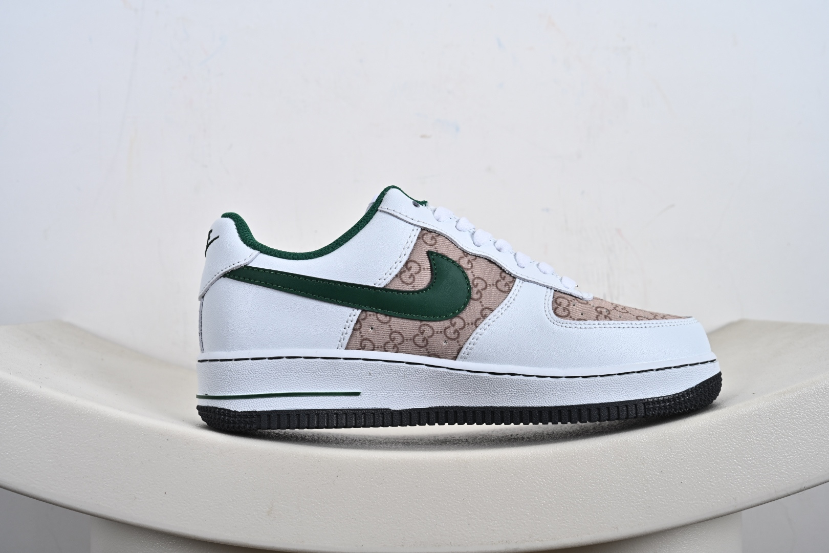 定制版Nike Air Force 1'07 Low 古驰联名 花纹草绿 空军一号低帮休闲板鞋 AH8462-004