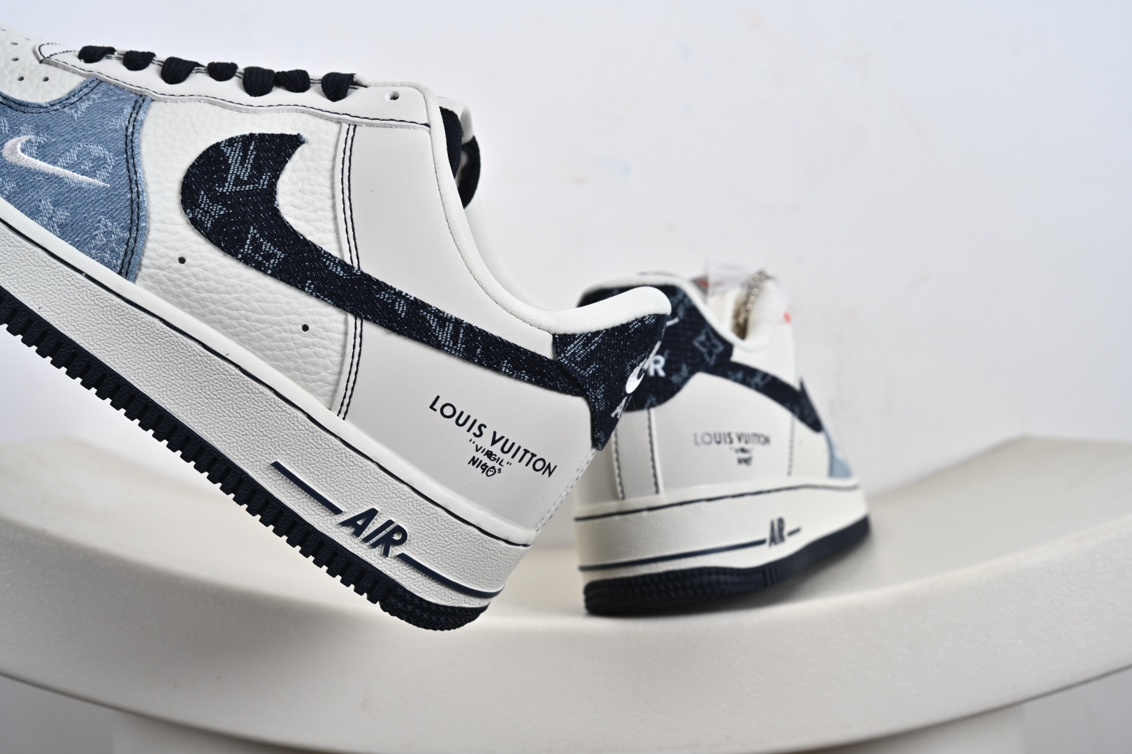 定制版Louis Vuitton x Nike Air Force 1 Low 路易威登LV x 耐克 空军一号 低帮 SC0601-556