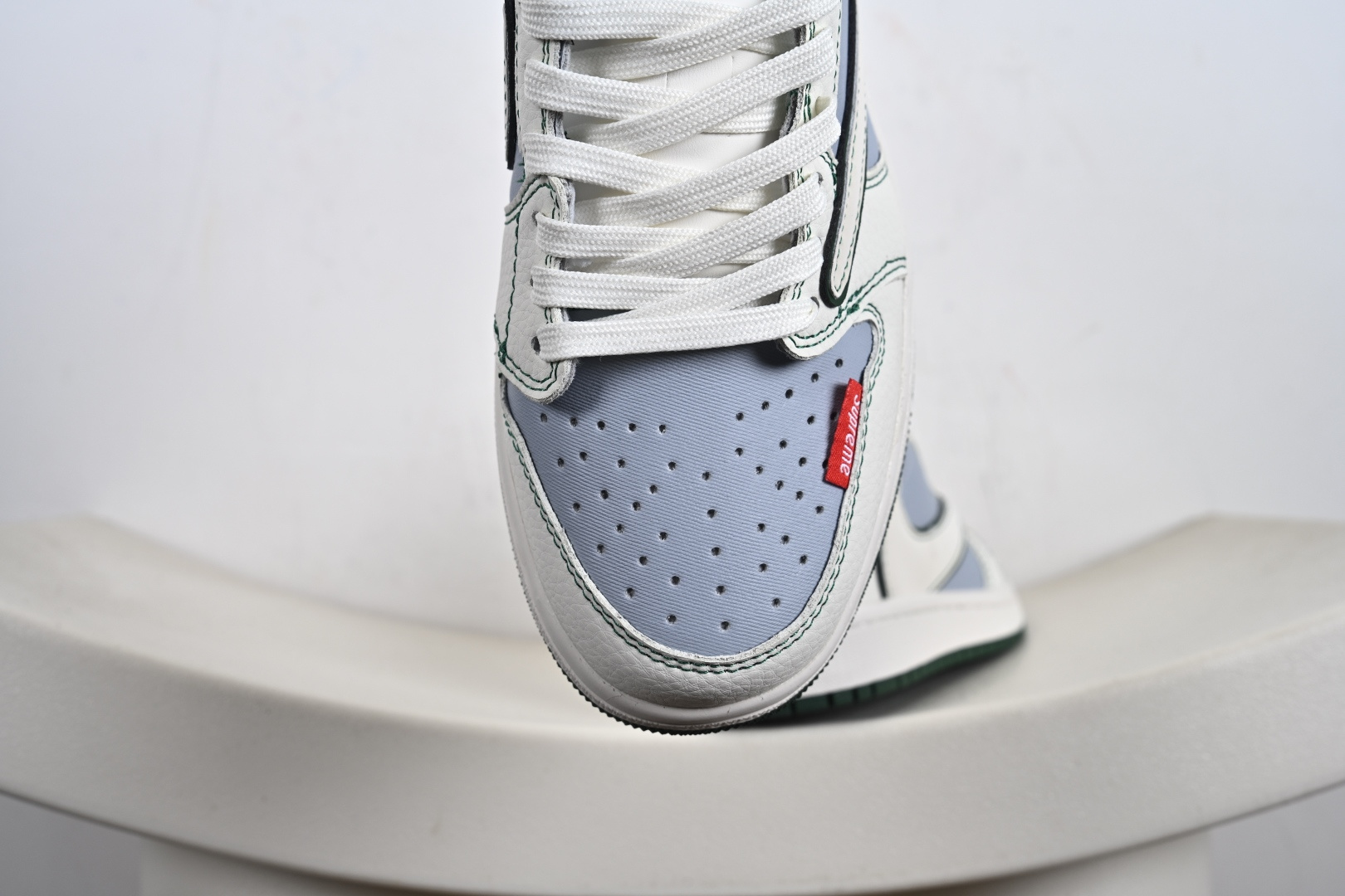 定制版Supreme x Travis Scott x Air Jordan 1 Low Sup x AJ1 低帮 白蓝绿倒钩 JW1188-149