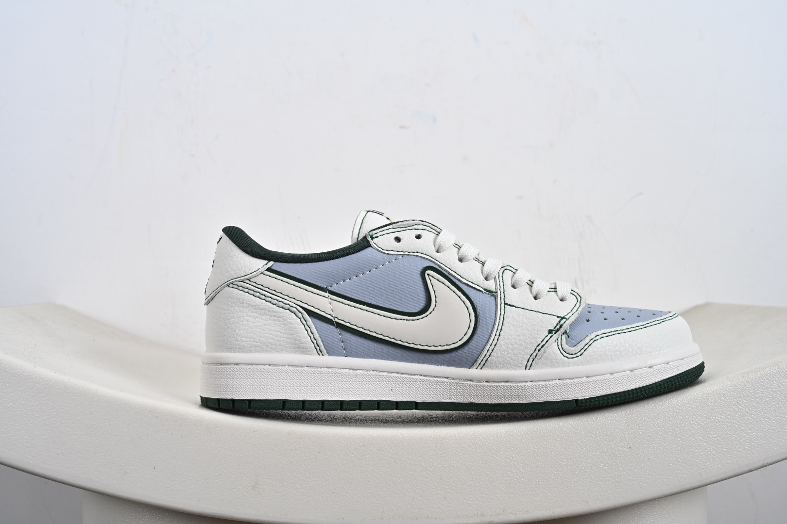 定制版Supreme x Travis Scott x Air Jordan 1 Low Sup x AJ1 低帮 白蓝绿倒钩 JW1188-149