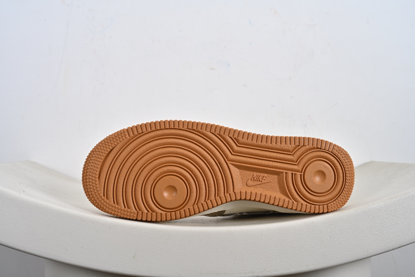 定制版Nike Air Force 1'07 Low LV联名 灰棕花布 空军一号低帮休闲板鞋 DF0188-076