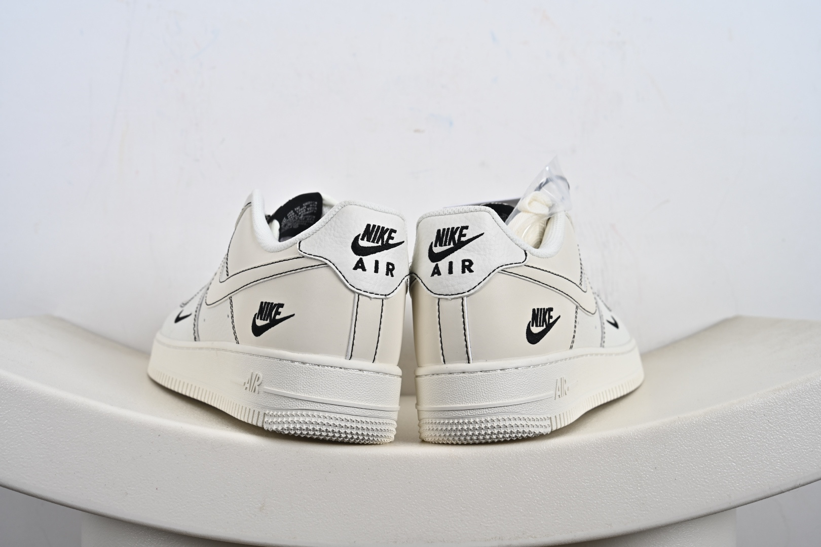 定制版Nike Air Force 1'07 Low 米黑线 空军一号低帮休闲板鞋 CS5288-032