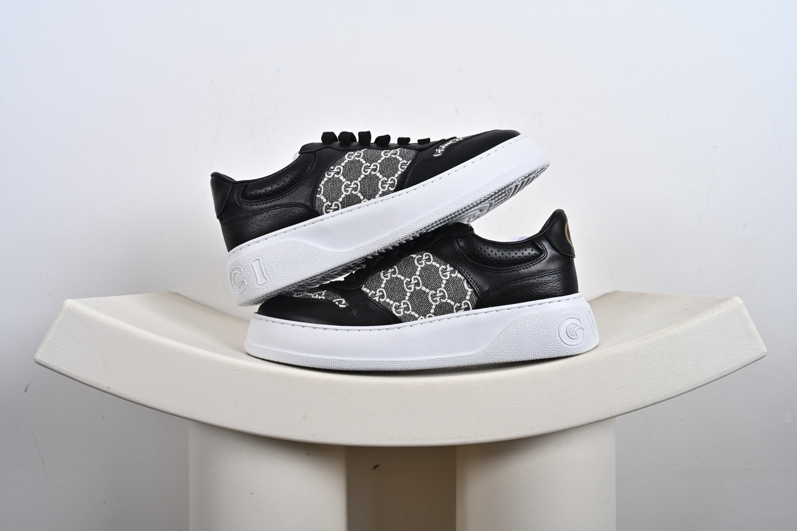 意大利时装奢饰品牌·古驰Gucci Screener GG Wayne Low 韦恩溶解系列经典原型复古百搭做旧老爹厚底板鞋 431942